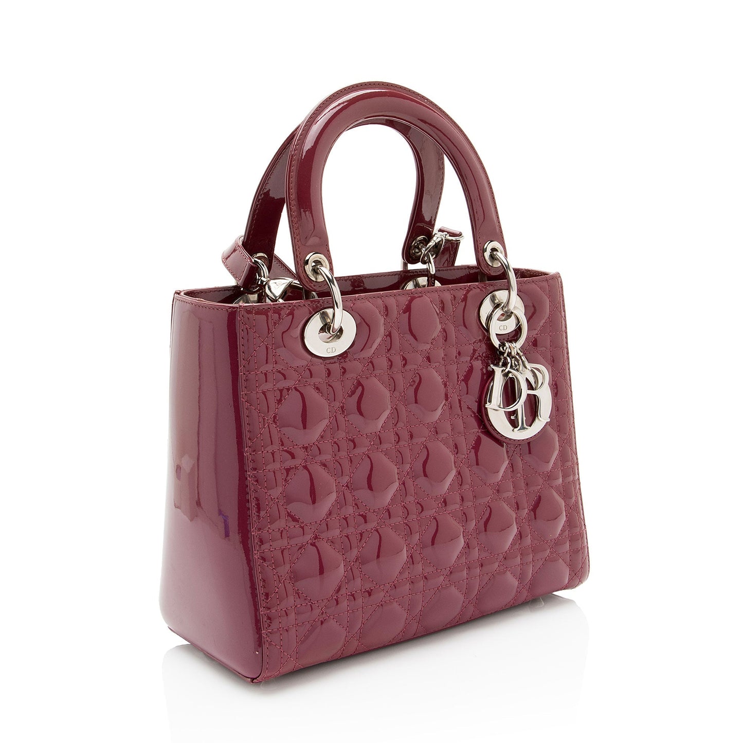 Dior Lady Tote Shf Tr4Vgf Leather Patent Medium Tote Bag