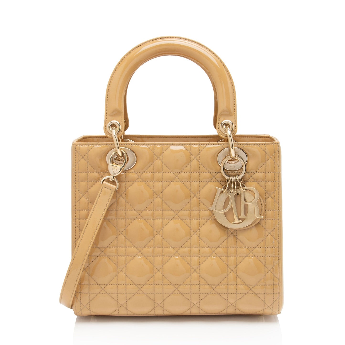 Dior Lady Tote Shf 8Qfooj Leather Patent Medium Tote Bag