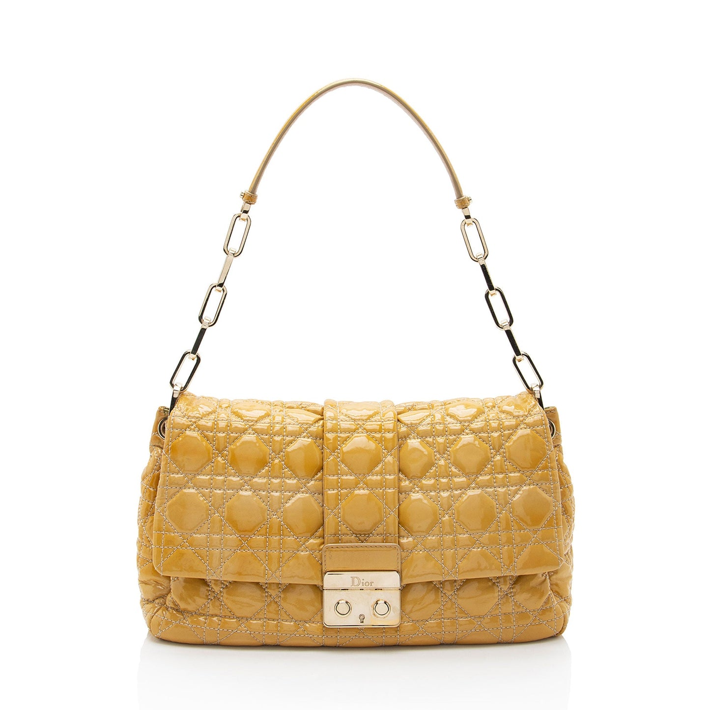 Dior New Lock Bag Final Sale Leather Patent Flap Shoulder Bag
