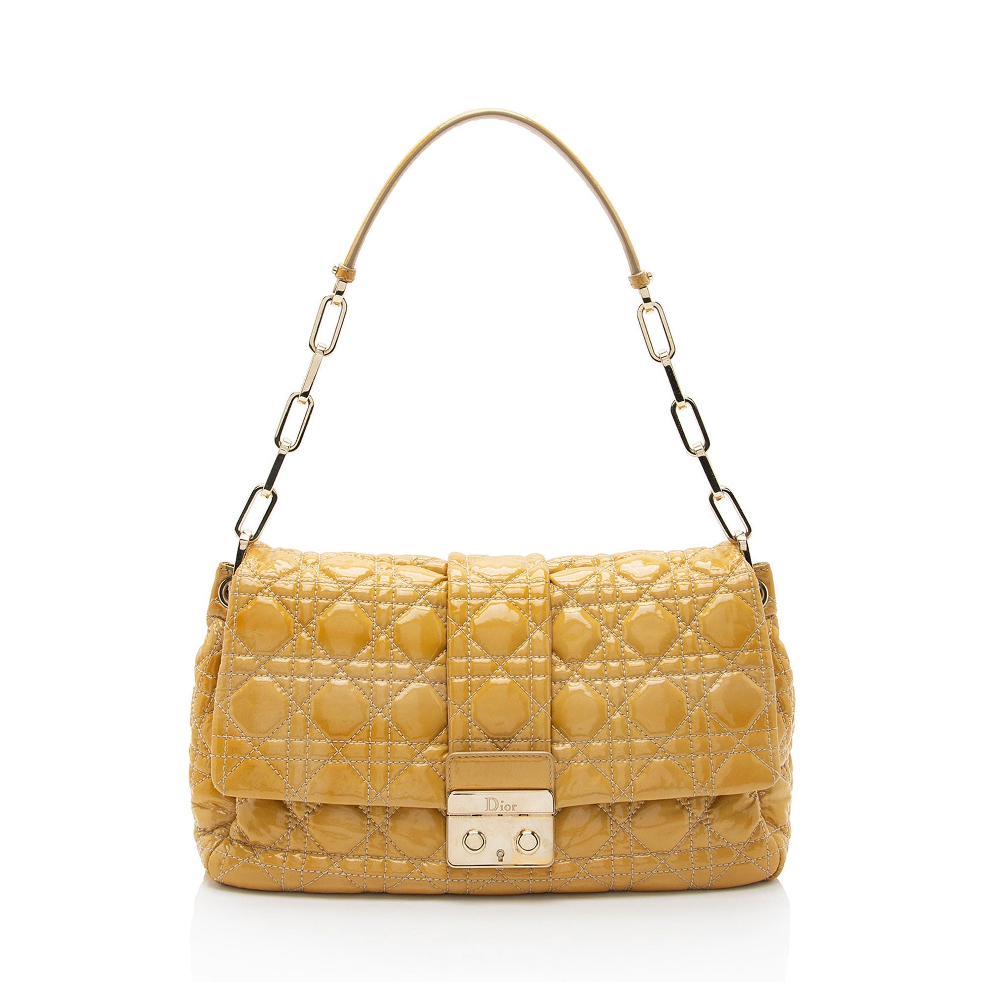 Dior New Lock Bag Final Sale Leather Patent Flap Shoulder Bag