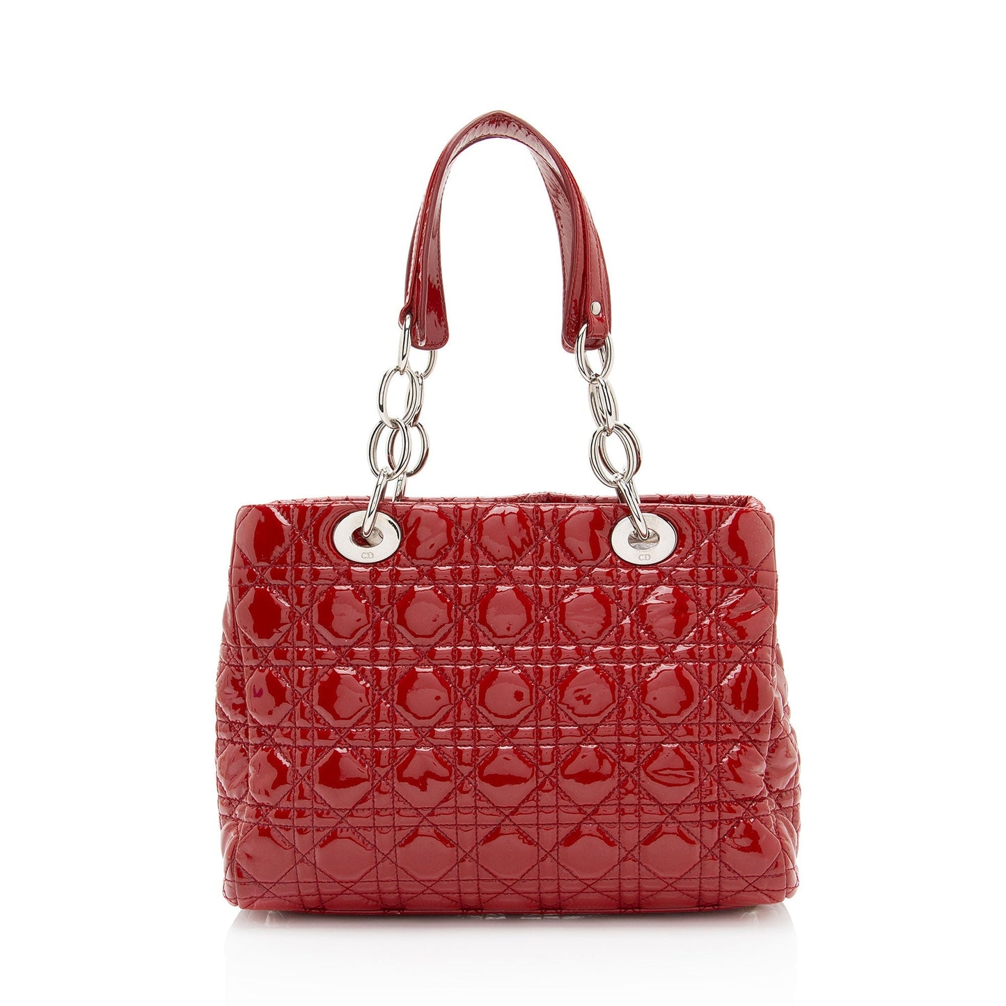 Dior Soft Cannage Lady Shopping Tote Shf Vm0Byx Leather Patent Small Tote Bag