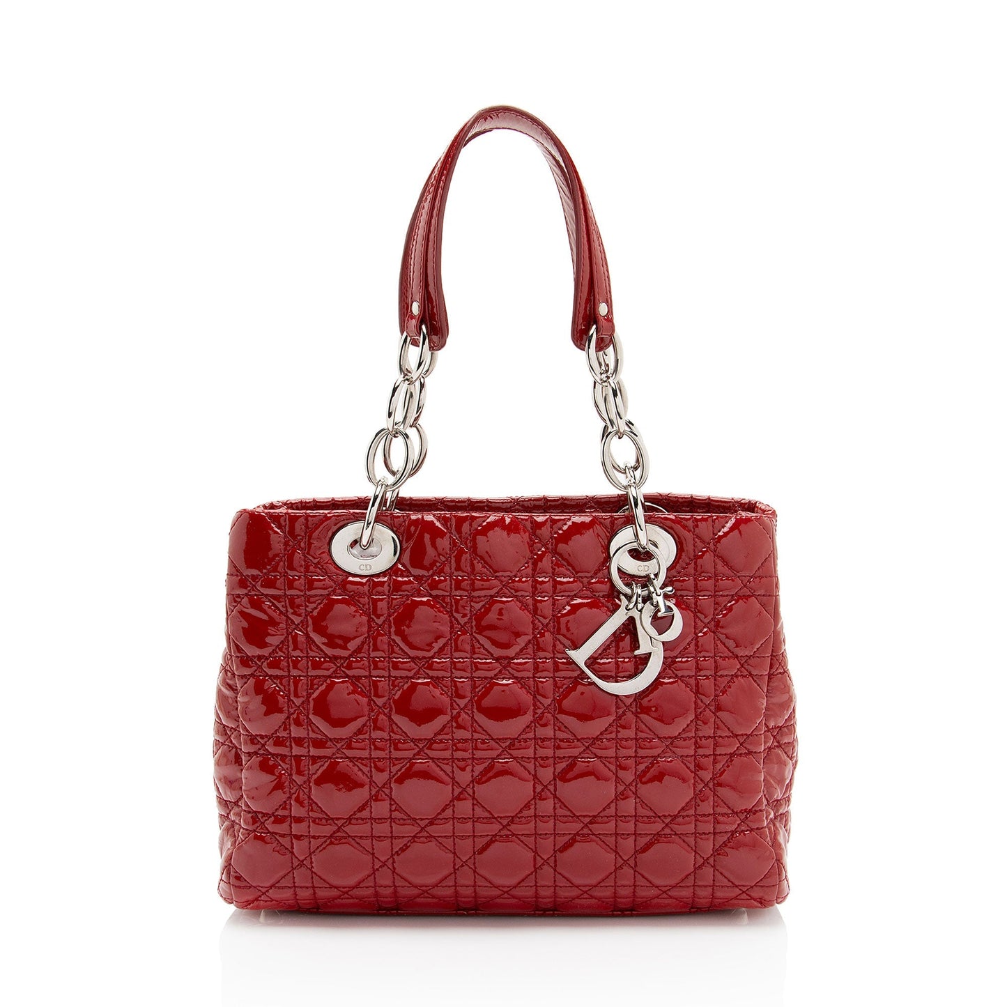 Dior Soft Cannage Lady Shopping Tote Shf Vm0Byx Leather Patent Small Tote Bag
