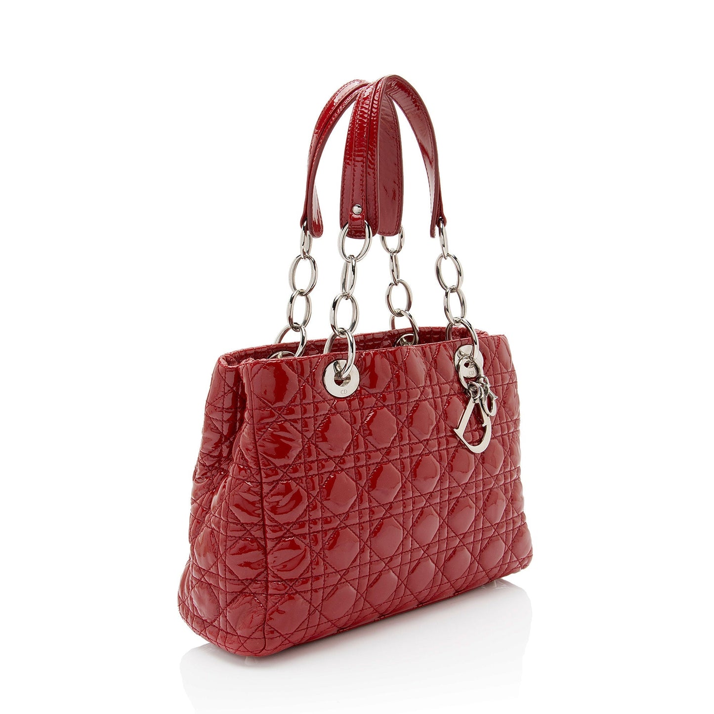 Dior Soft Cannage Lady Shopping Tote Shf Vm0Byx Leather Patent Small Tote Bag