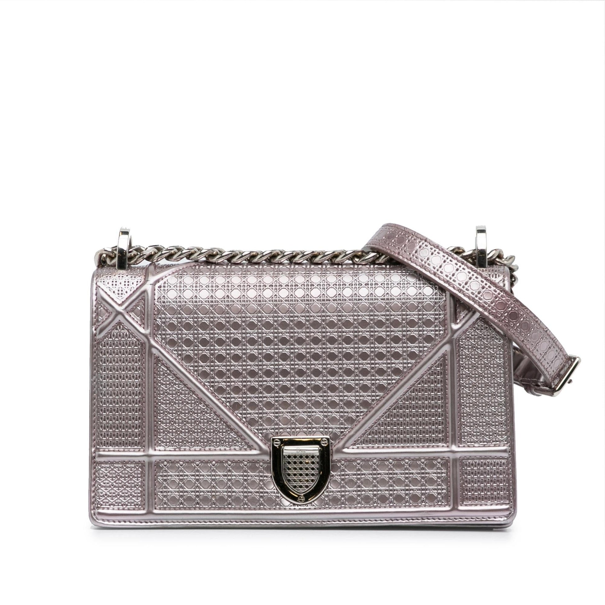 Dior Microcannage ama Crossbody Bag Patent Diorama Crossbody Bag