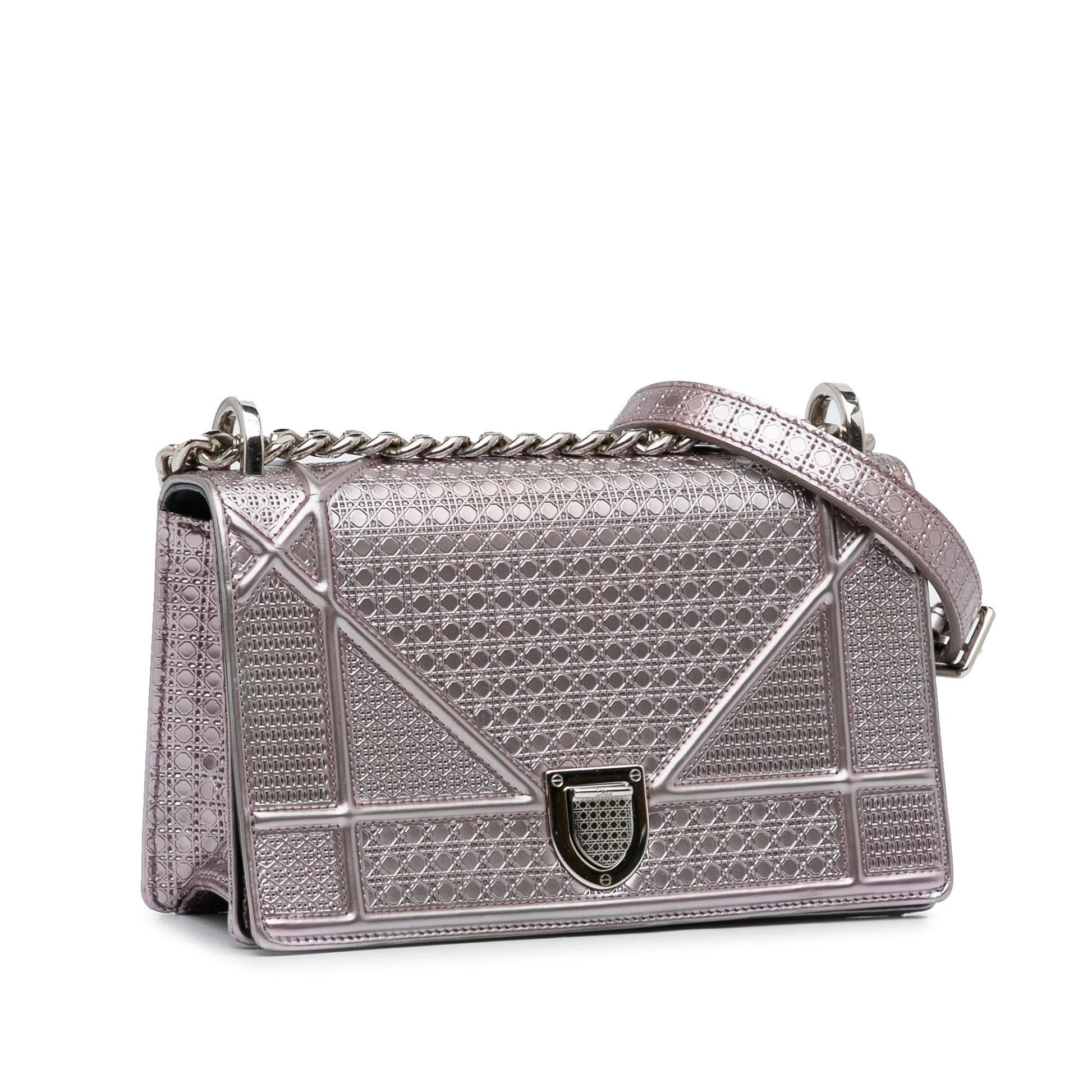 Dior Microcannage ama Crossbody Bag Patent Diorama Crossbody Bag
