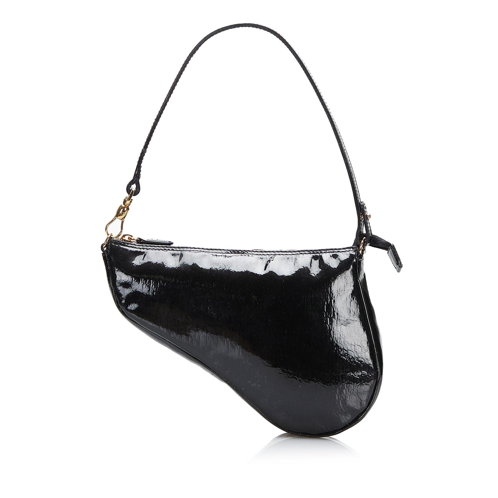 Dior Saddle Shg Dulasx Handbag Patent Mini Travel Bag