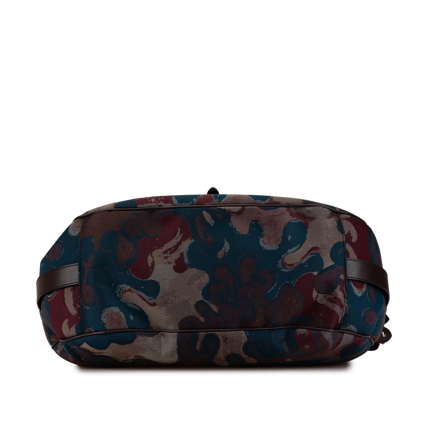 Dior Peter Doig Camouflage Soft Saddle Bag Denim Satchel Bag Soft Saddle Bag