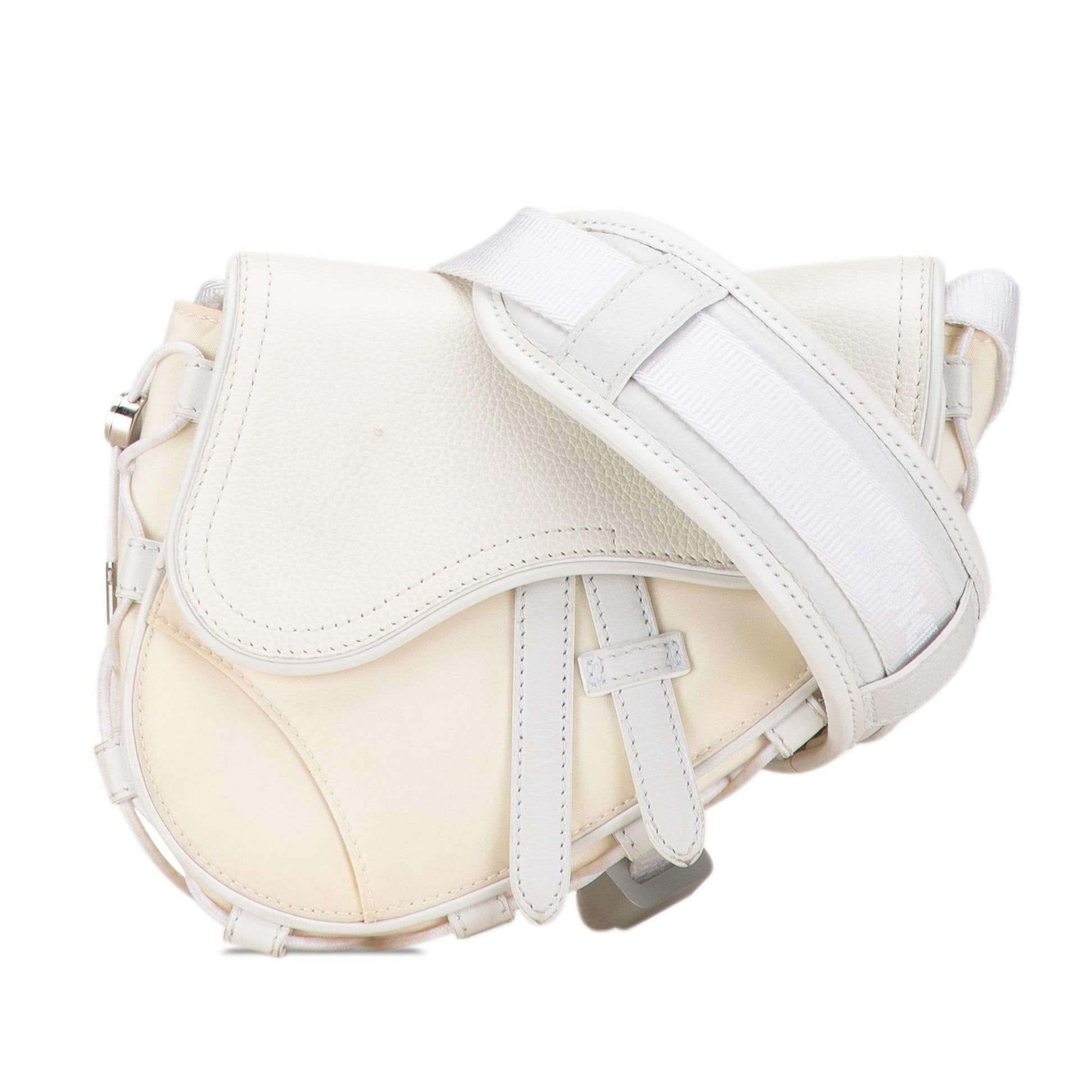 Dior Sacai Technical Fabric And Saddle Bag Leather Crossbody Bag