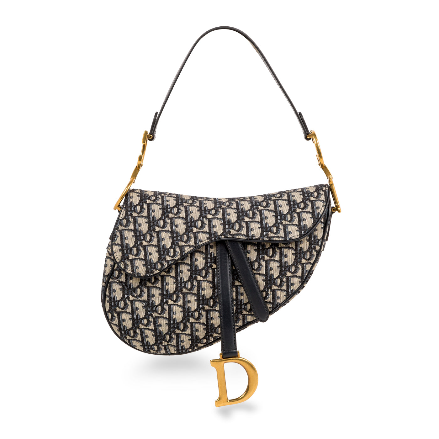 Dior Christian Saddle Bag Oblique Canvas Shoulder Bag Bag Oblique Canvas