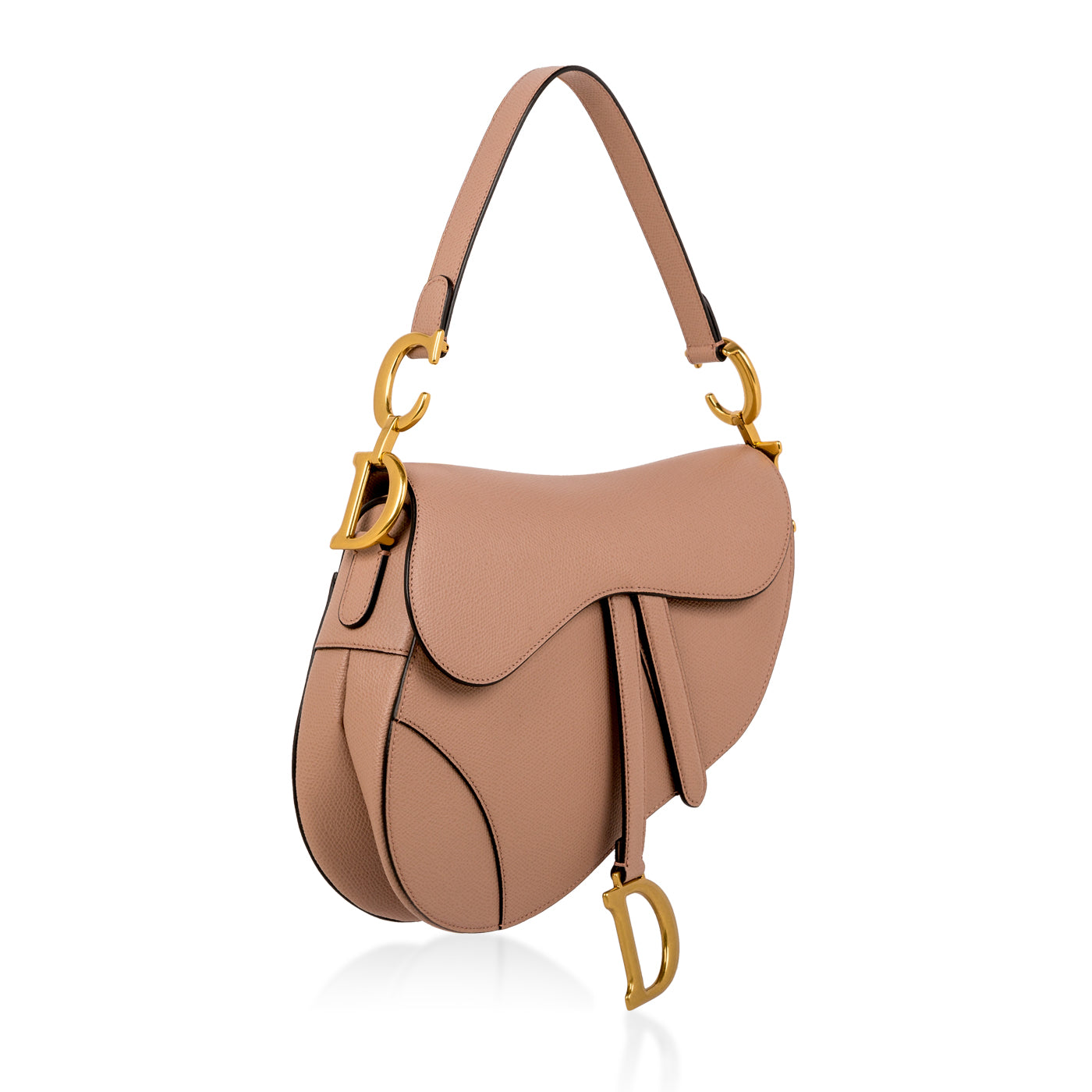 Dior Christian Saddle Bag Shoulder Bag Bag Blush Ghw