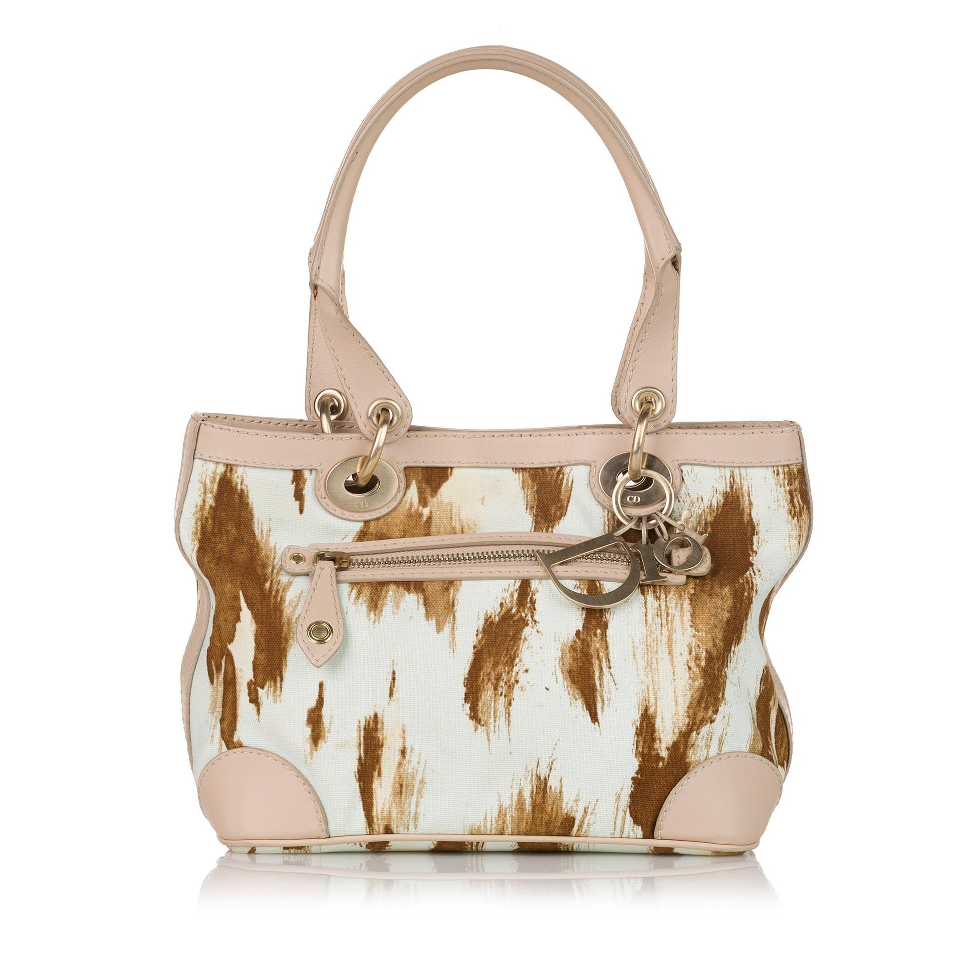 Dior Saint Tropez Handbag Shg Canvas Satchel Bag