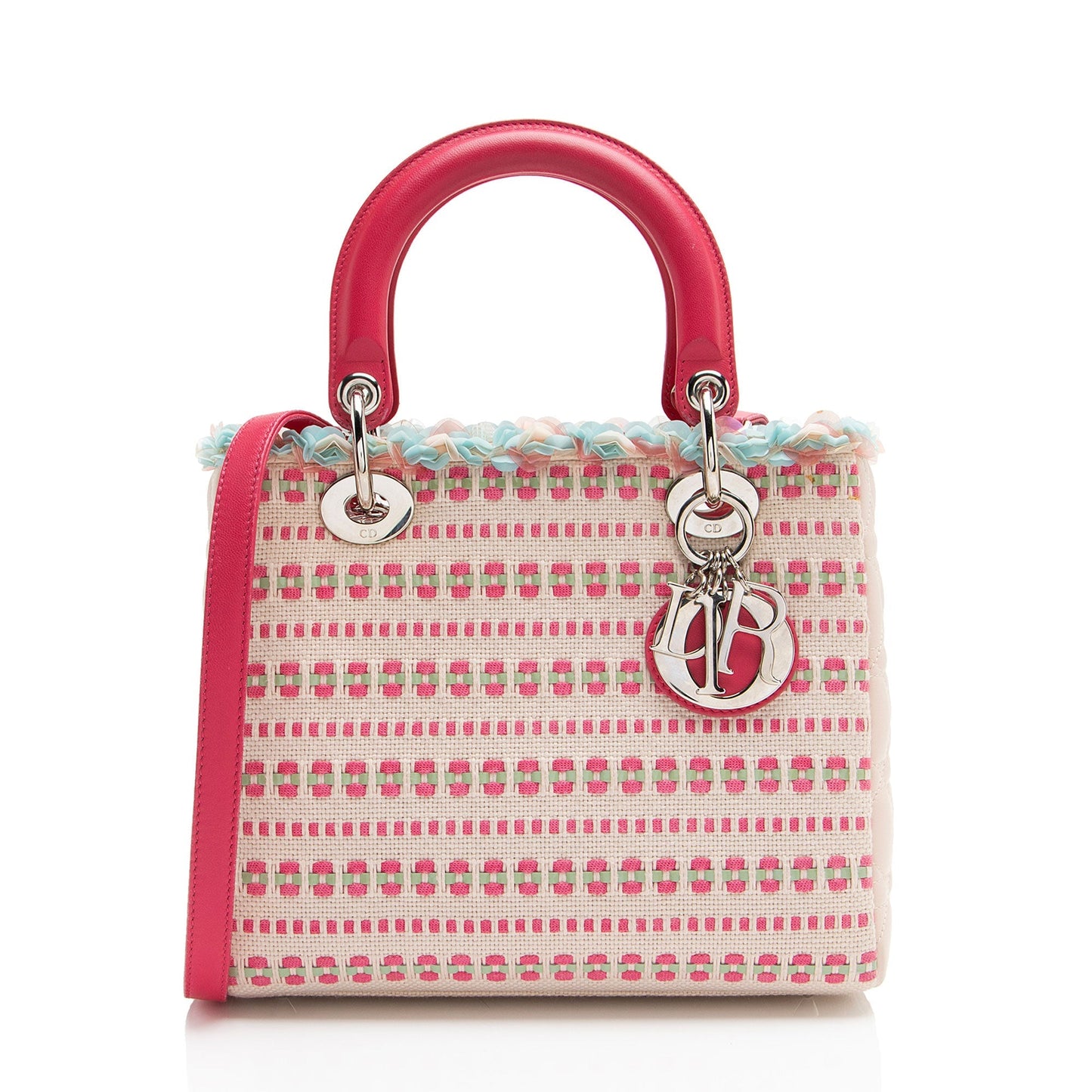 Dior Sequin Tweed Lady Tote Medium Tote Bag