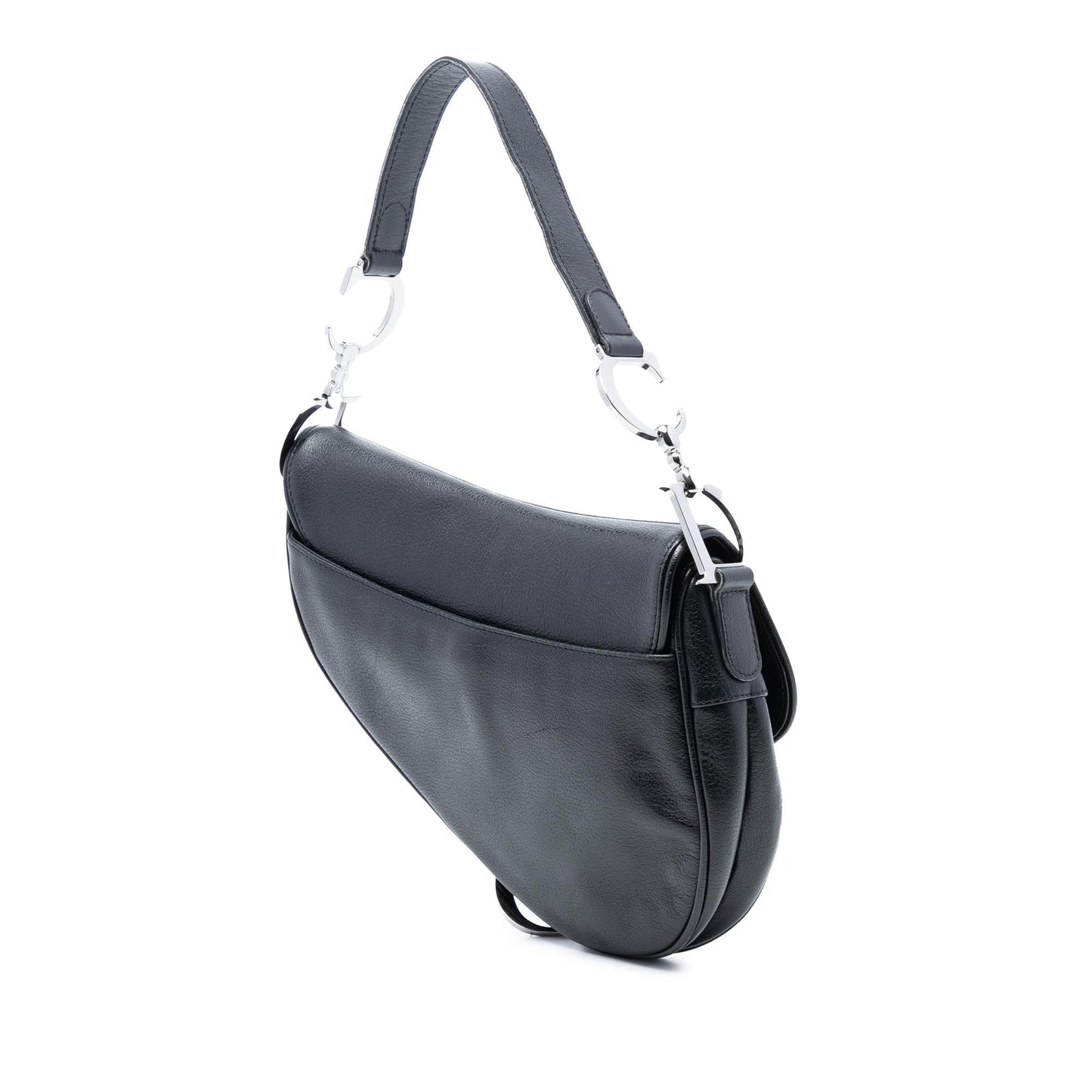 Dior Shiny Goatskin Saddle Bag Shoulder Bag