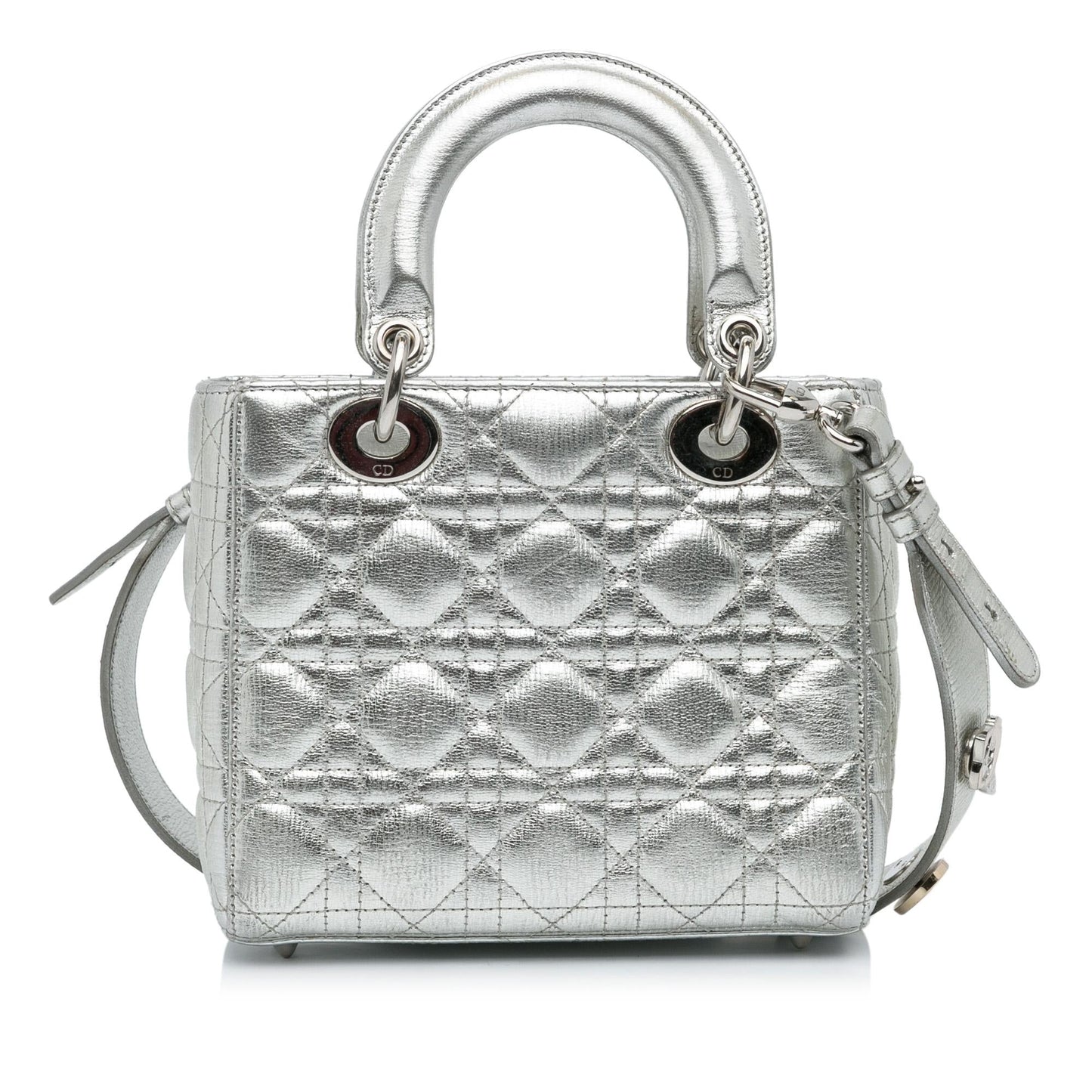 Dior Calfskin Cannage My Abc Lady Satchel Bag Small