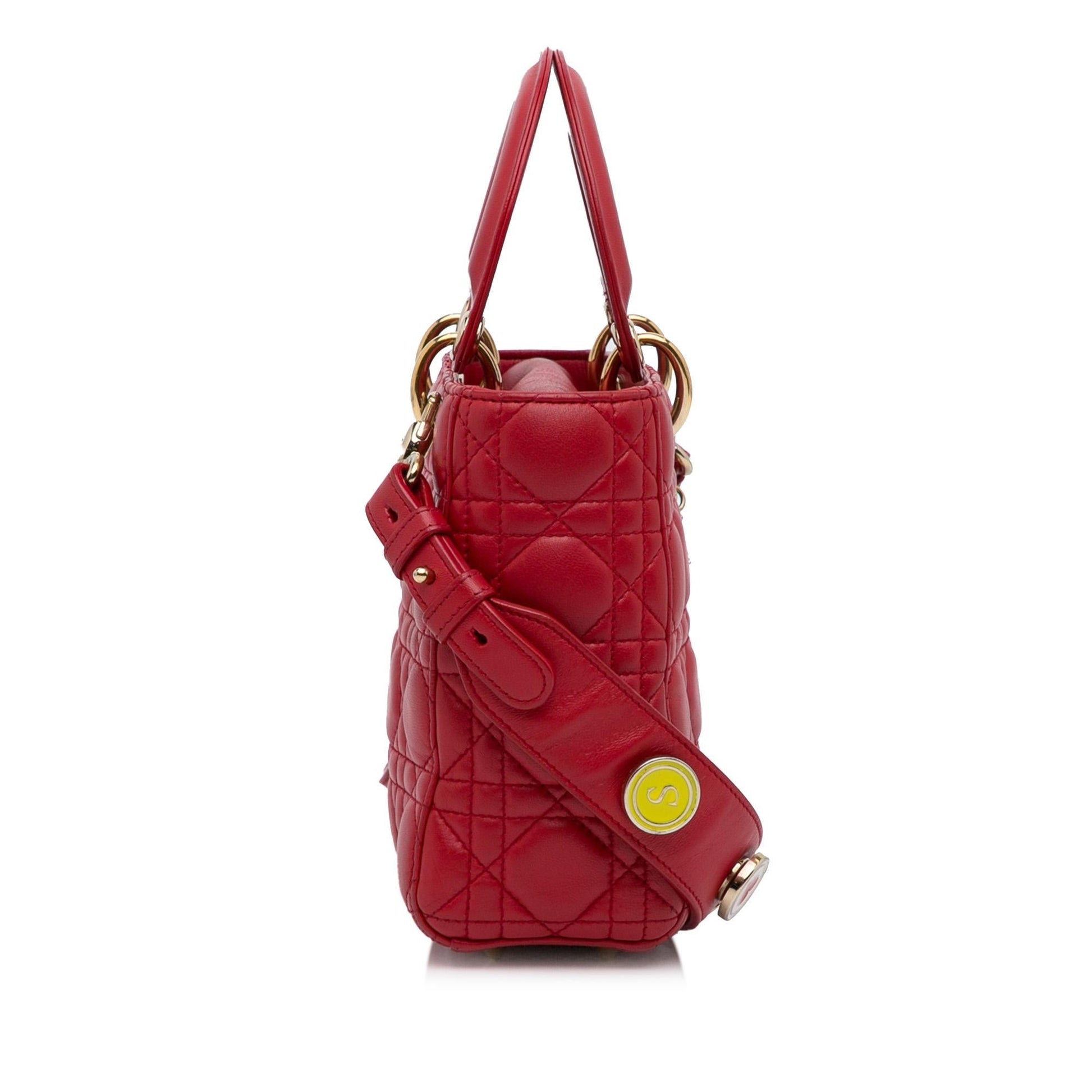 Dior Cannage Lady My Abc Shg Satchel Bag Small