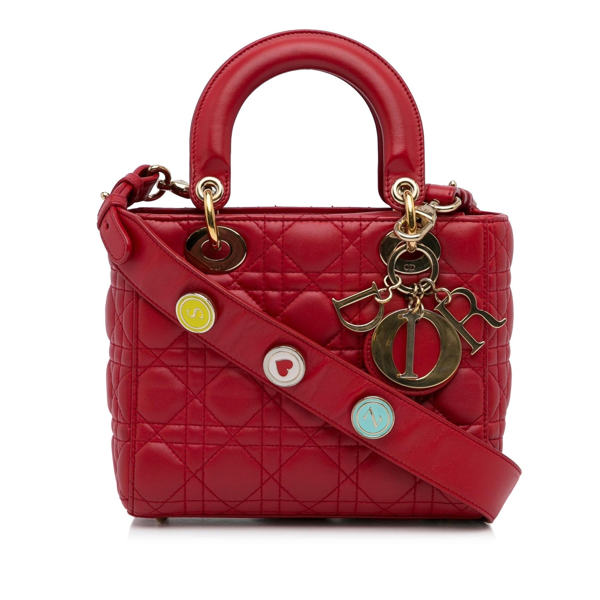 Dior Cannage Lady My Abc Shg Satchel Bag Small