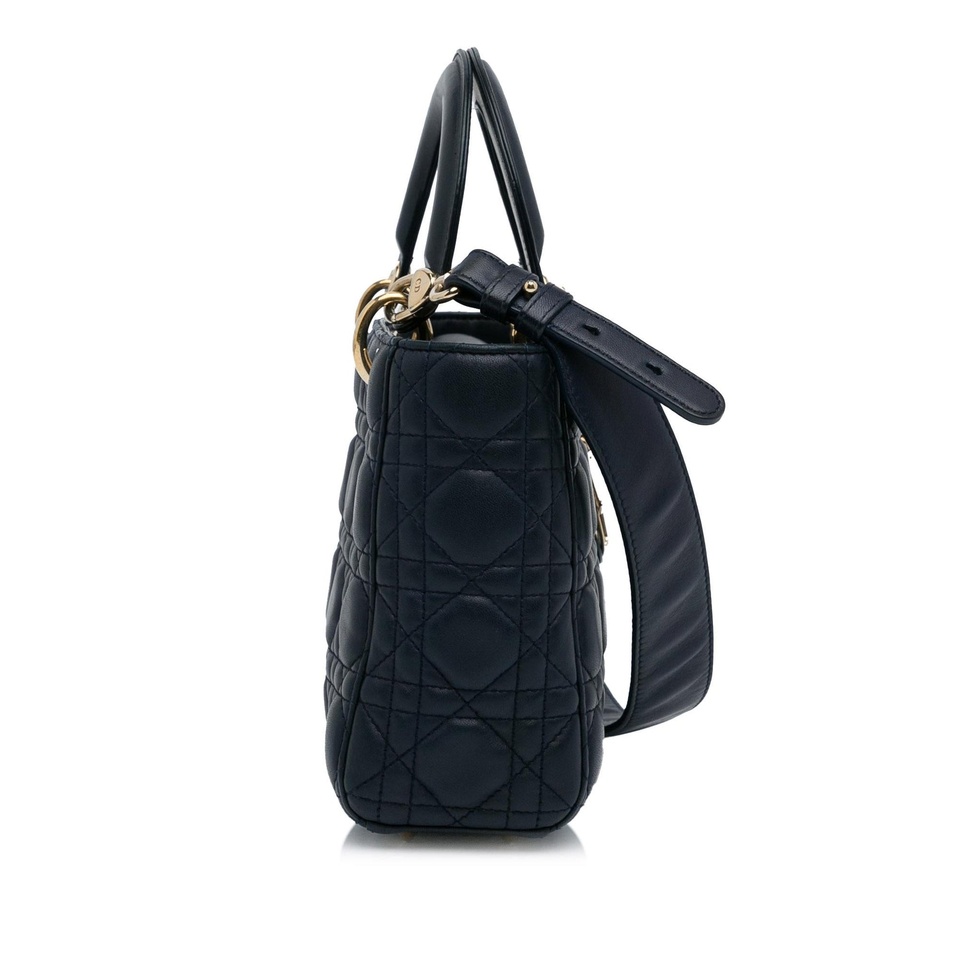 Dior Cannage Lady My Abc Shg Fgouqx Satchel Bag Small