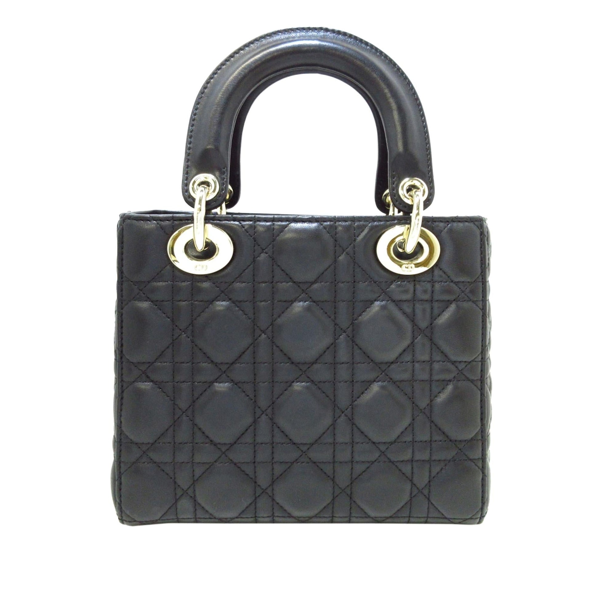 Dior Cannage Lady Shg Pi3Chu Satchel Bag Lambskin Small