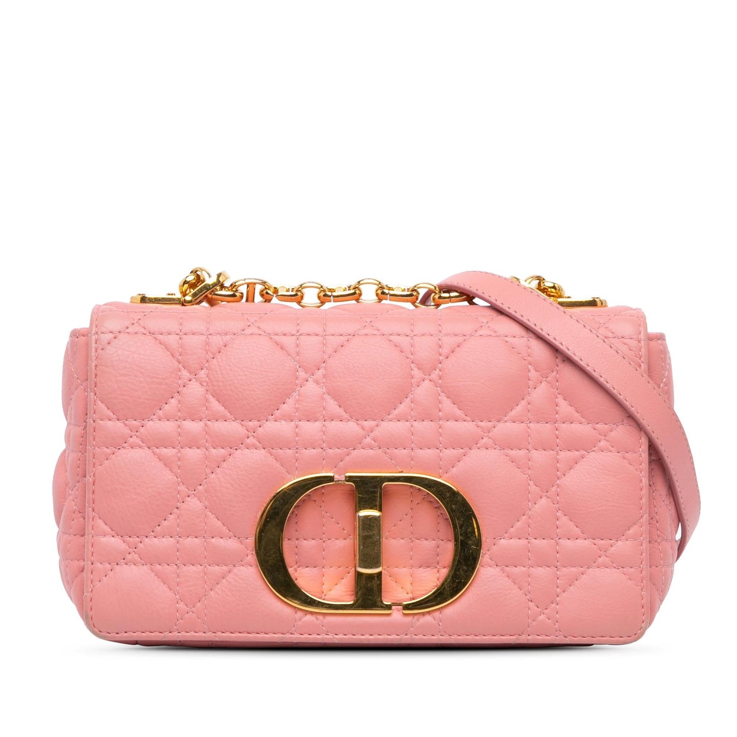 Dior Grained Calfskin Cannage Caro Bag Small Crossbody Bag