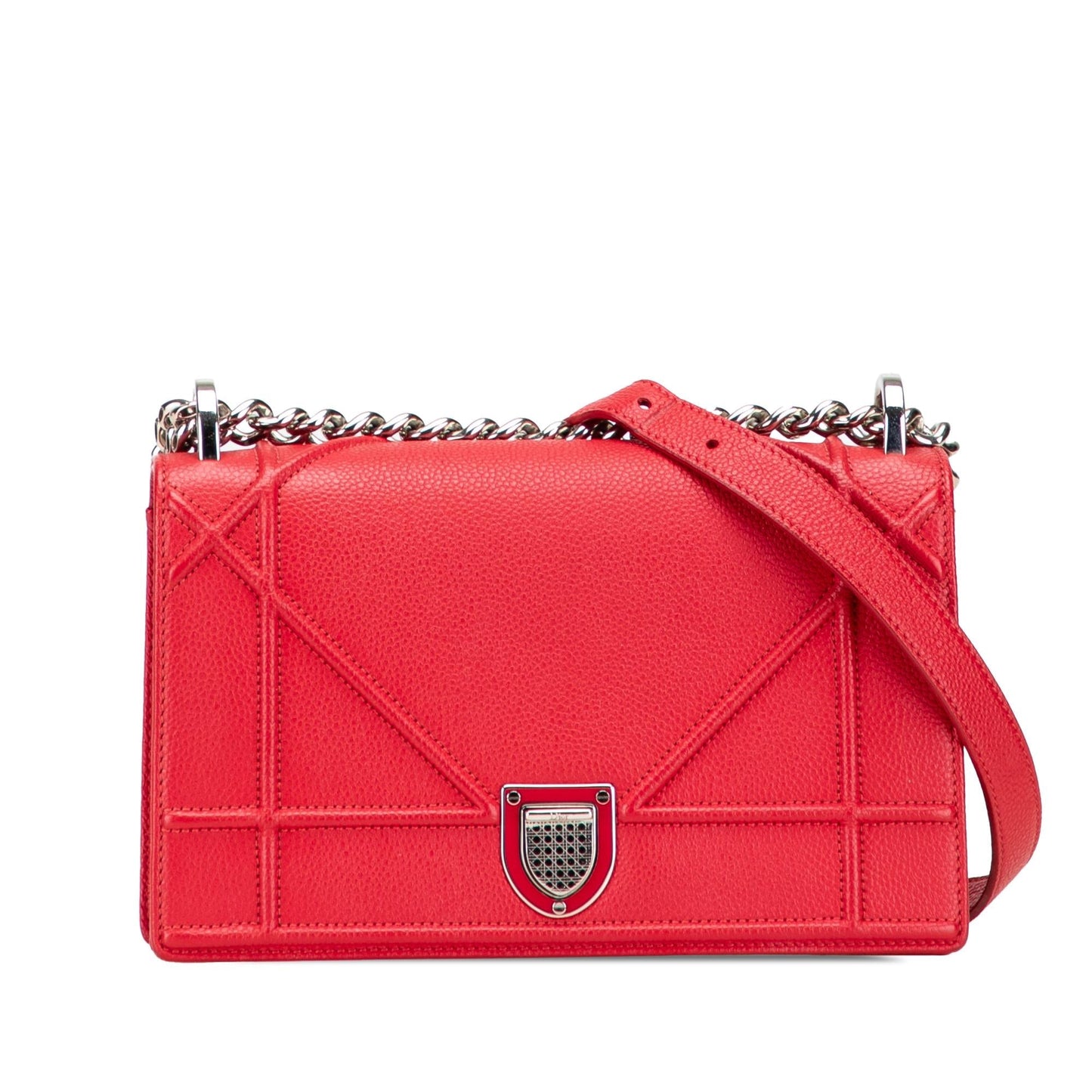 Dior Grained Calfskin ama Crossbody Bag Small Flap Diorama Flap 5