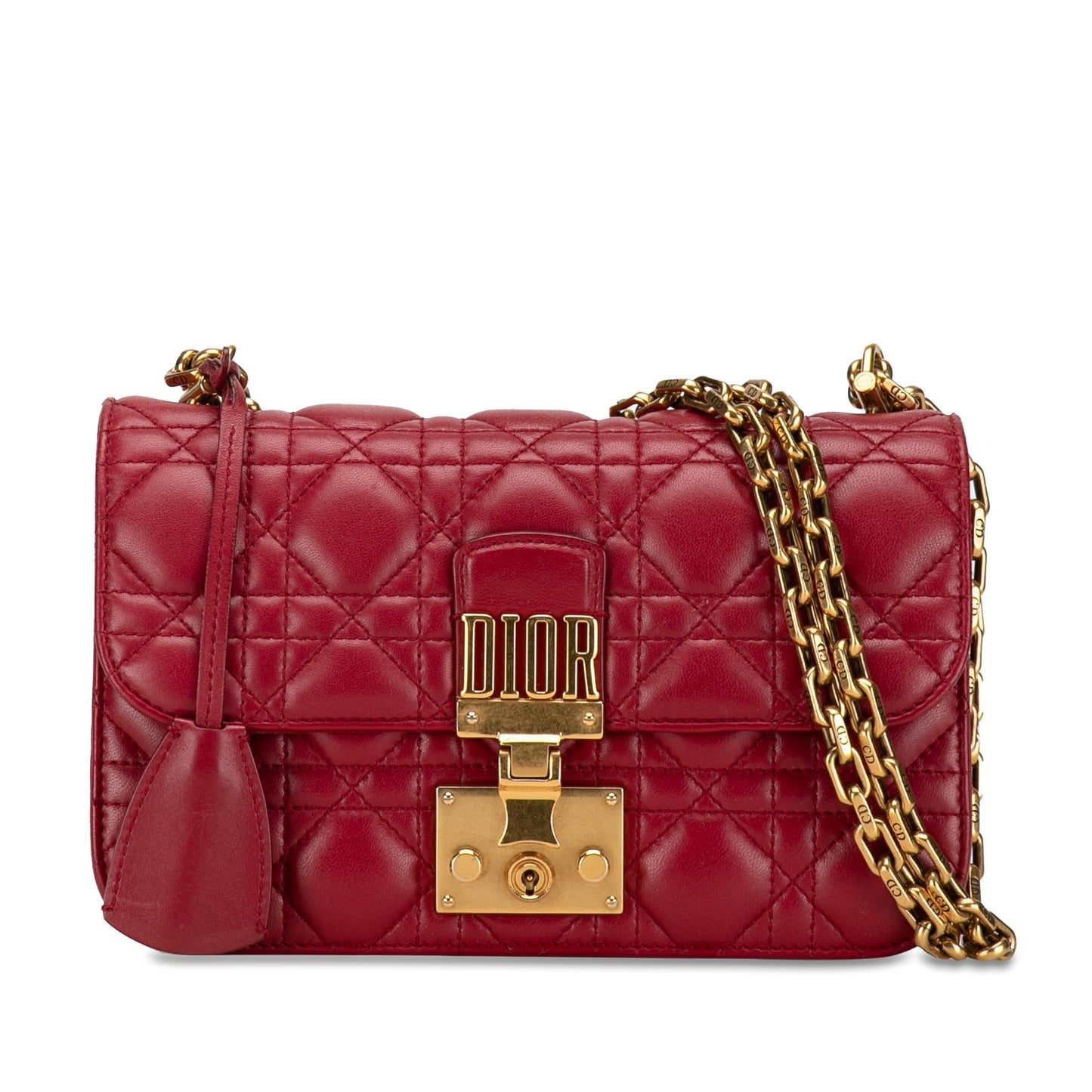 Dior Cannage addict Shg Nouord Shoulder Bag Lambskin Small Flap