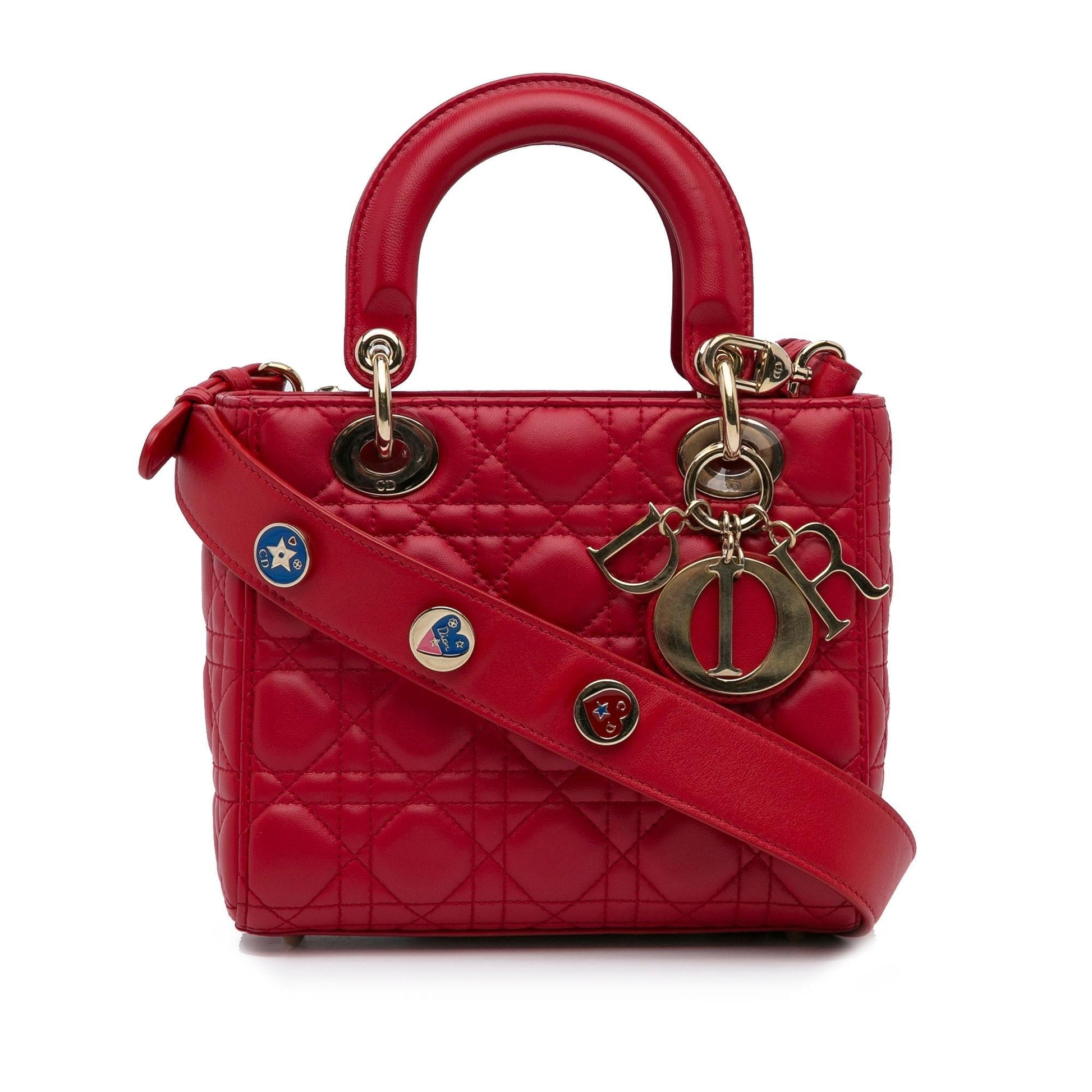 Dior Cannage Lady Shg Zsszpd Satchel Bag Lambskin Small
