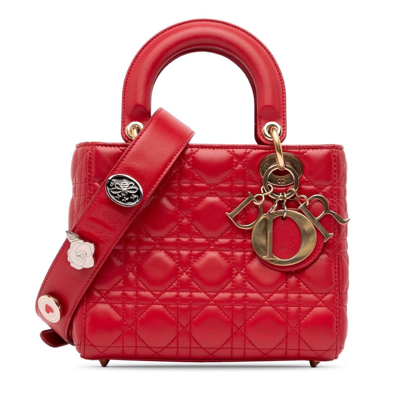 Dior Cannage Lucky Badges My Lady Shg Dvbuov Satchel Lambskin Small Satchel Bag