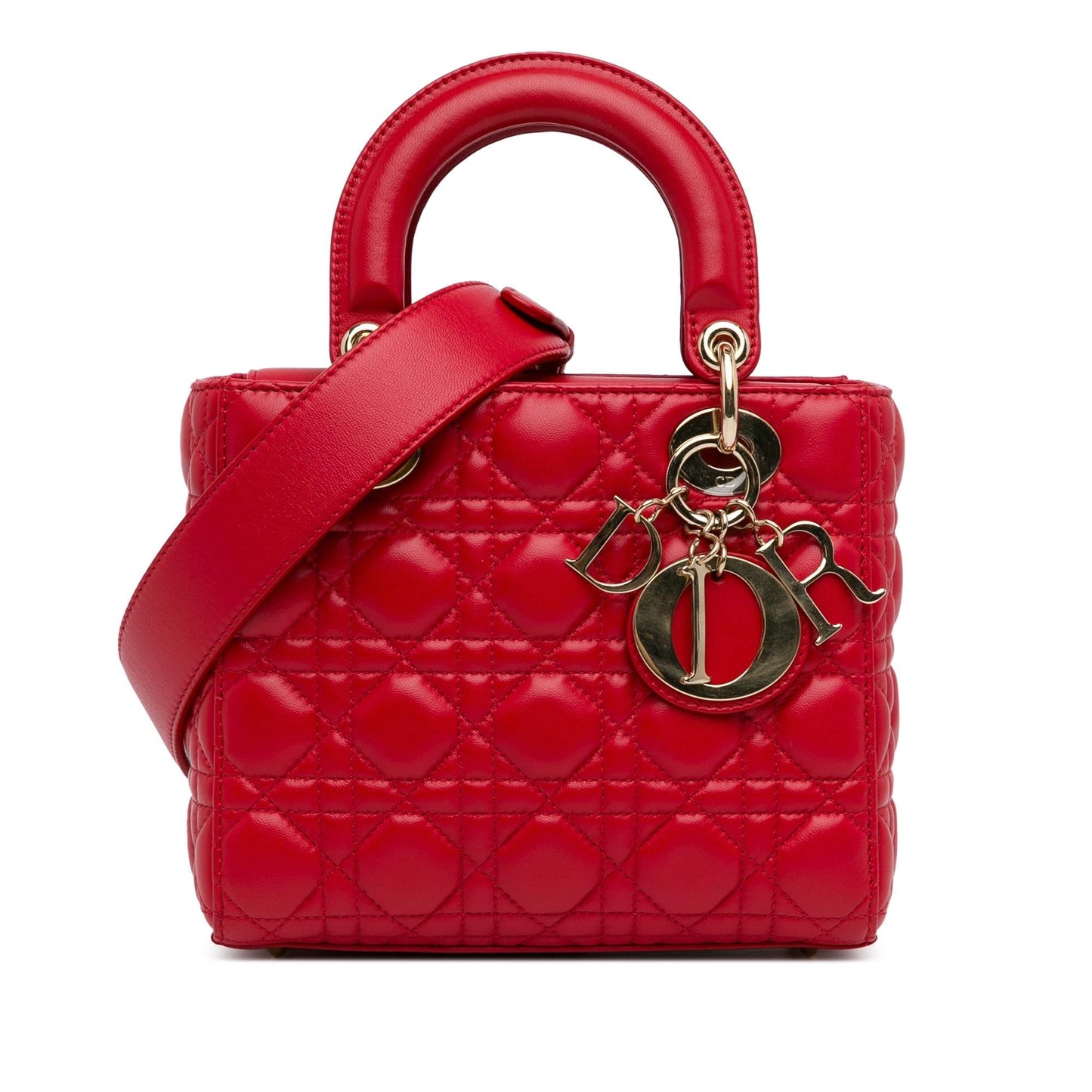Dior Cannage Lucky Badges My Lady Shg Qkkuez Satchel Lambskin Small Satchel Bag