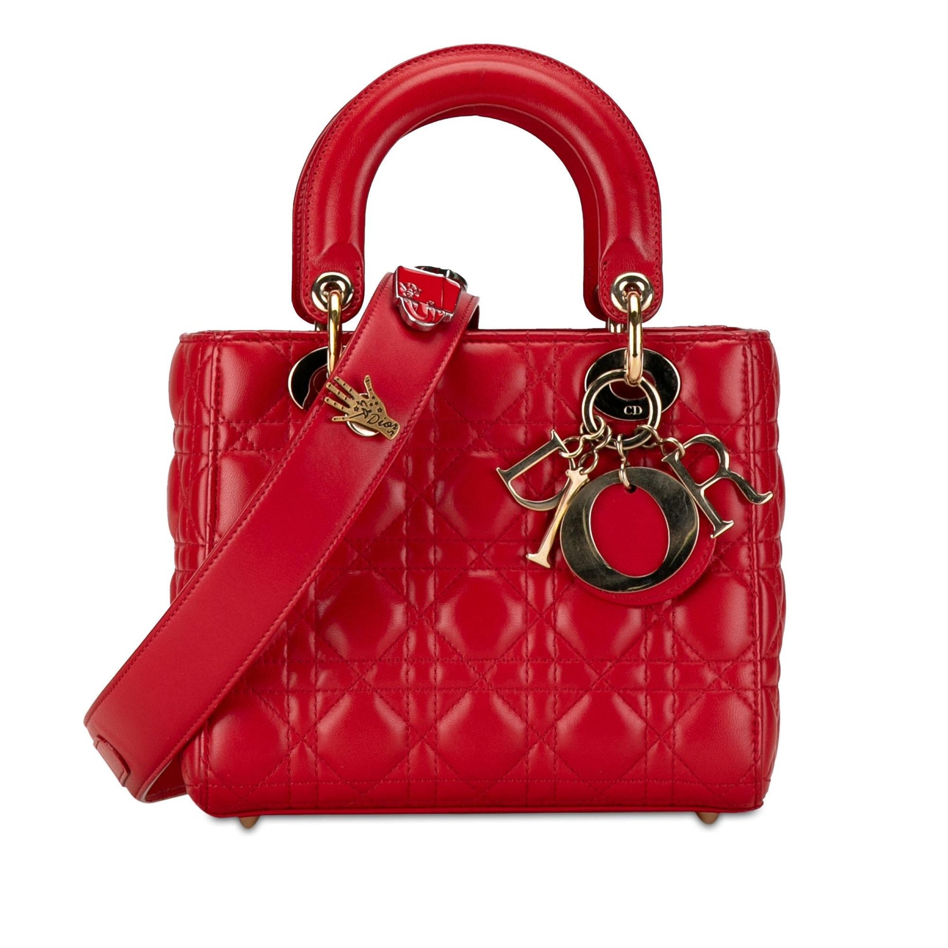 Dior Cannage Lucky Badges My Lady Shg N8Ednr Satchel Lambskin Small Satchel Bag