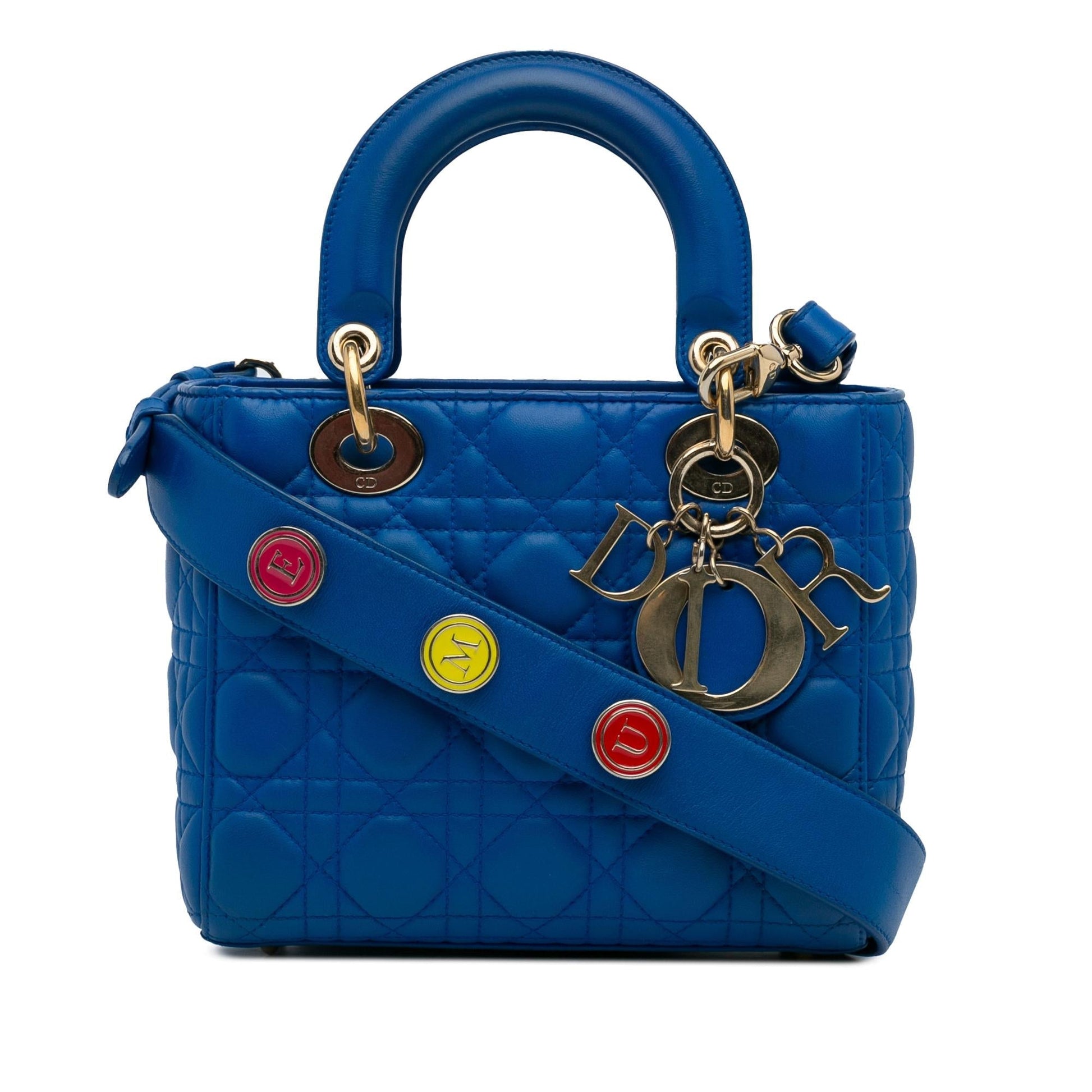 Dior Cannage My Abc Lady Satchel Bag Lambskin Small Abc Lady Dior