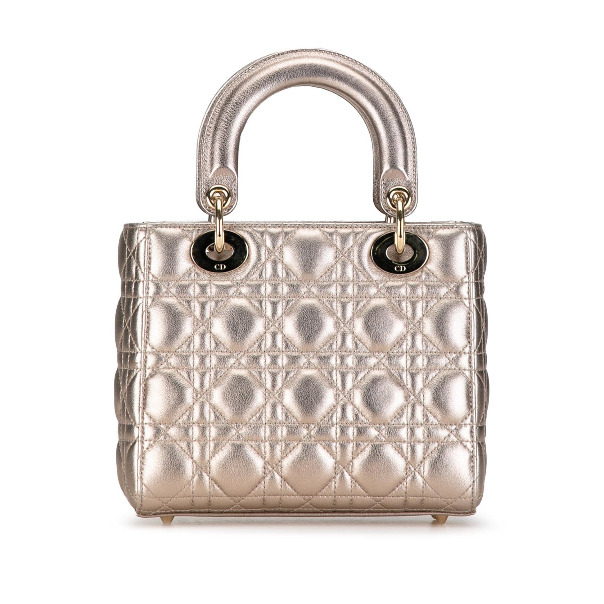 Dior Cannage My Abc Lady Shg Svionf Satchel Bag Lambskin Small