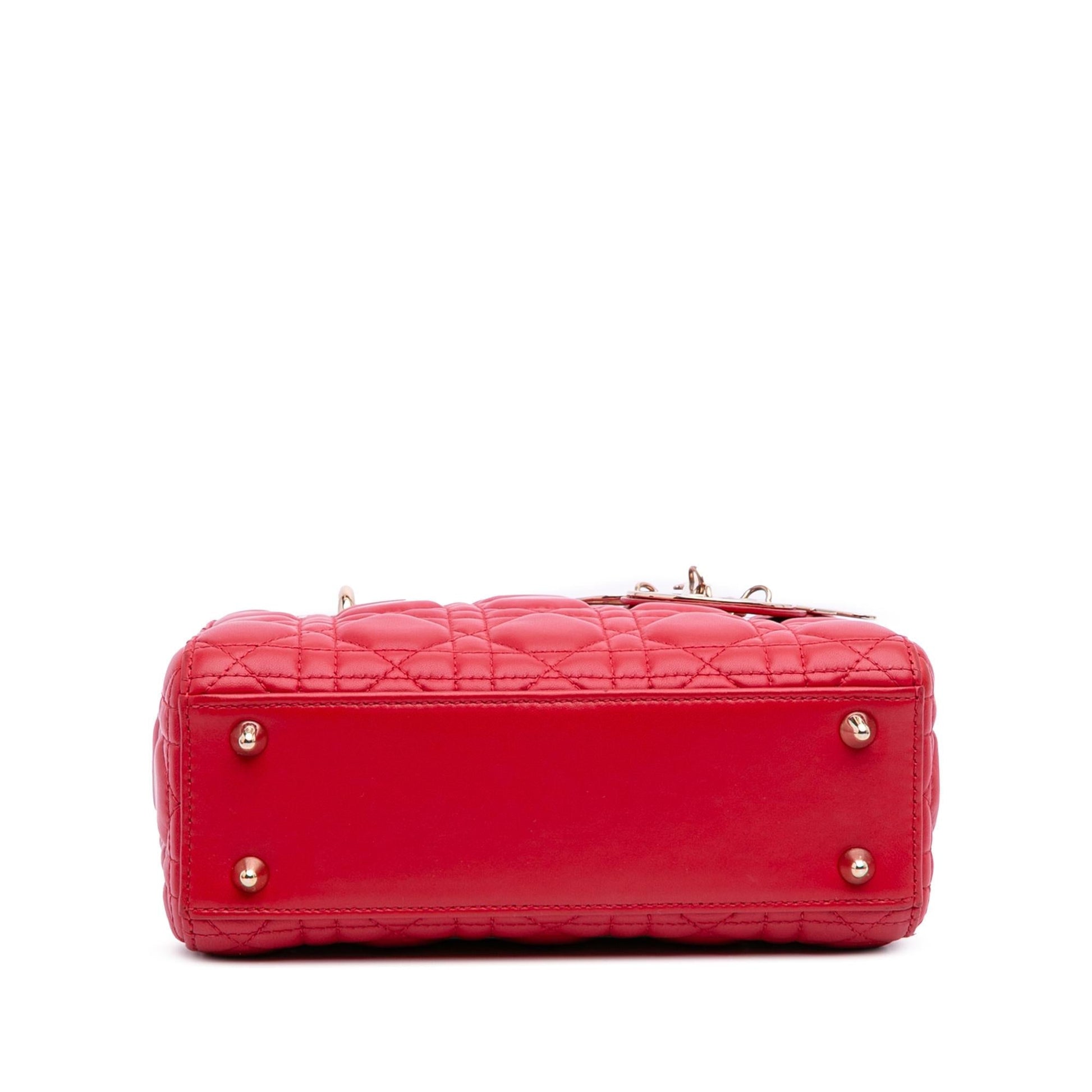 Dior Cannage My Abc Lady Satchel Bag Lambskin Small Lady Dior 5