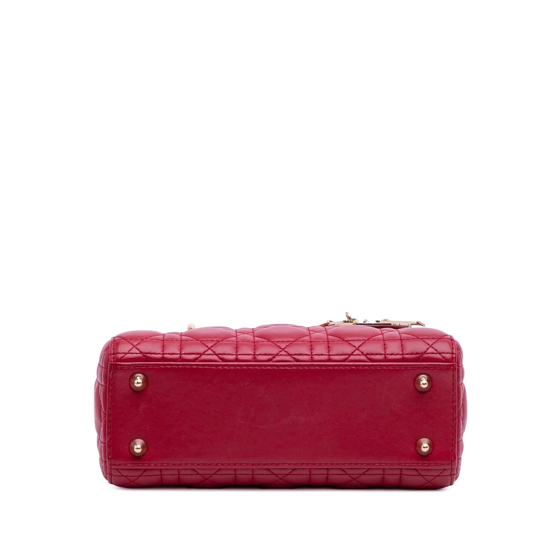 Dior Cannage My Abc Lady Satchel Bag Lambskin Small Lady Dior 6