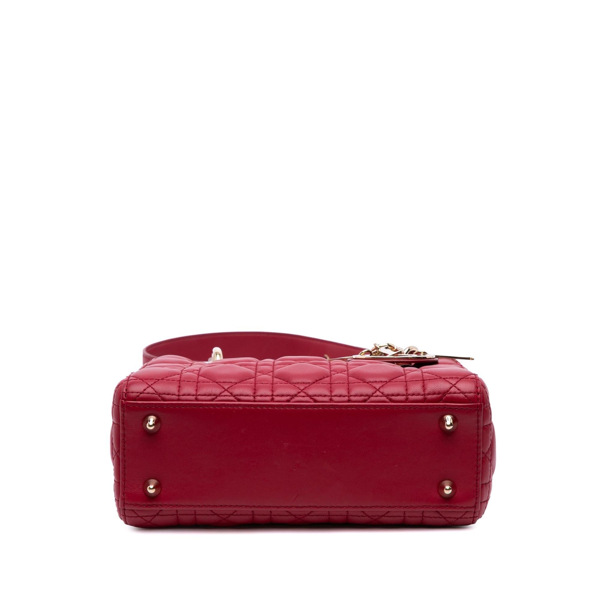 Dior Cannage My Abc Lady Satchel Bag Lambskin Small Lady Dior 7
