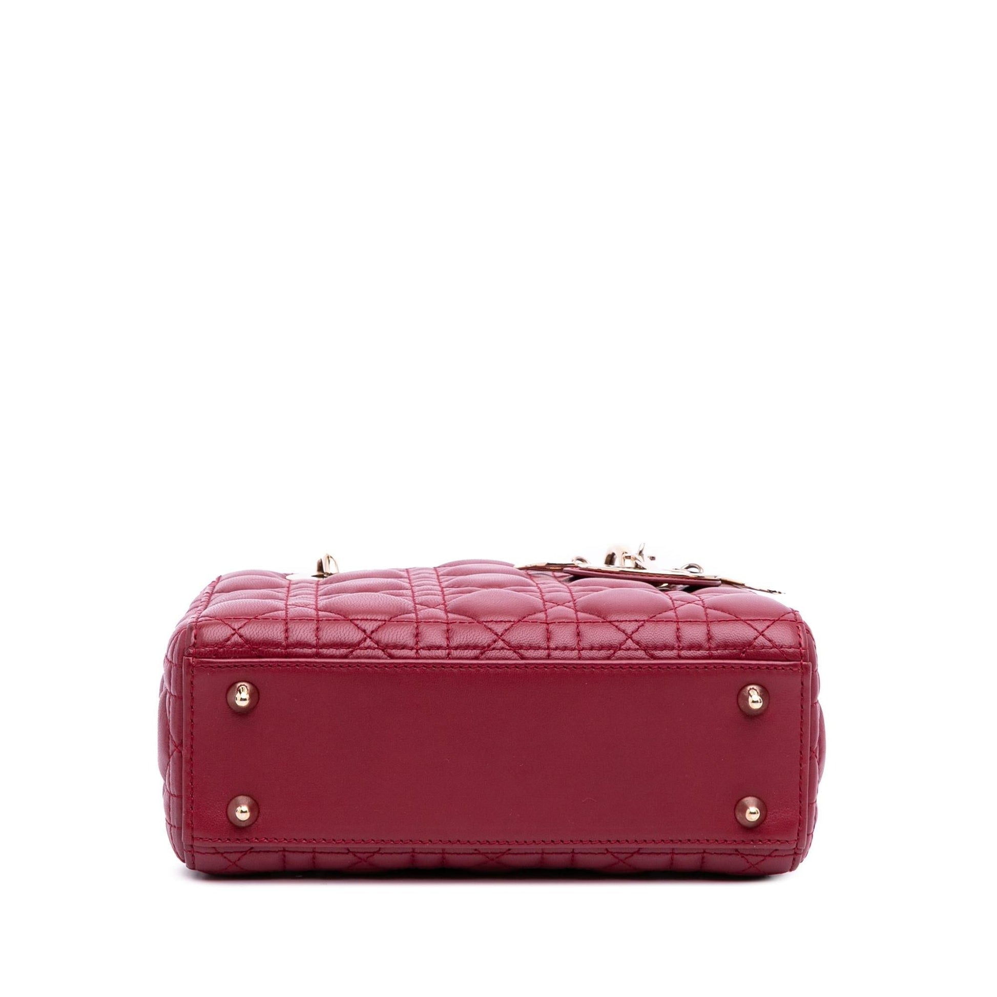 Dior Cannage My Abc Lady Satchel Bag Lambskin Small Lady Dior 8