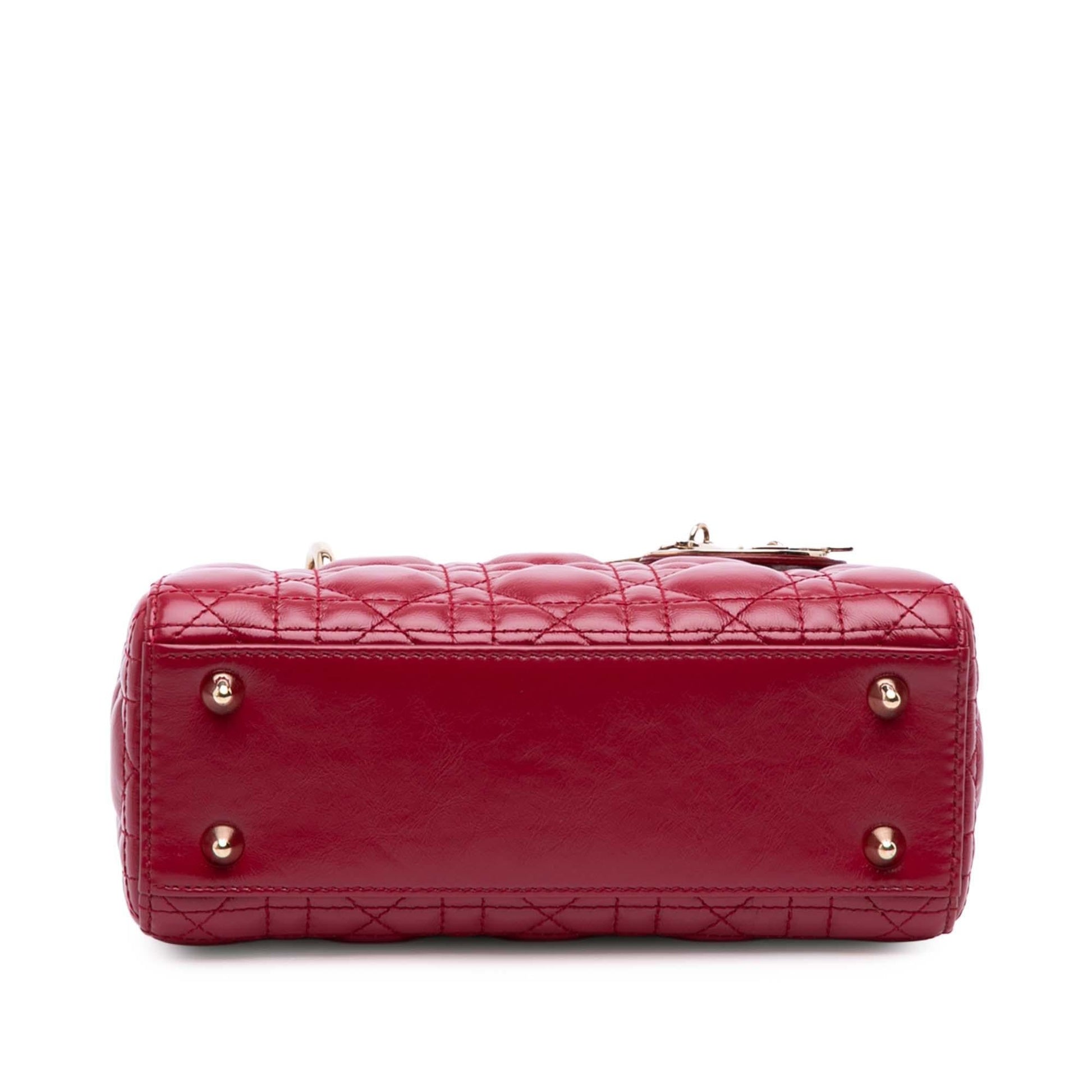 Dior Cannage My Abc Lady Satchel Bag Lambskin Small Lady Dior 9