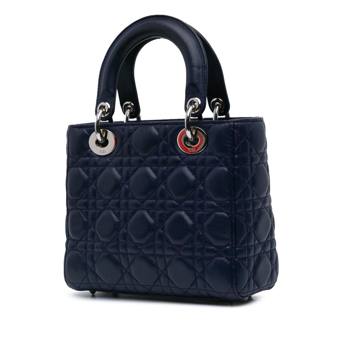 Dior Cannage Myabc Lady Satchel Bag Lambskin Small