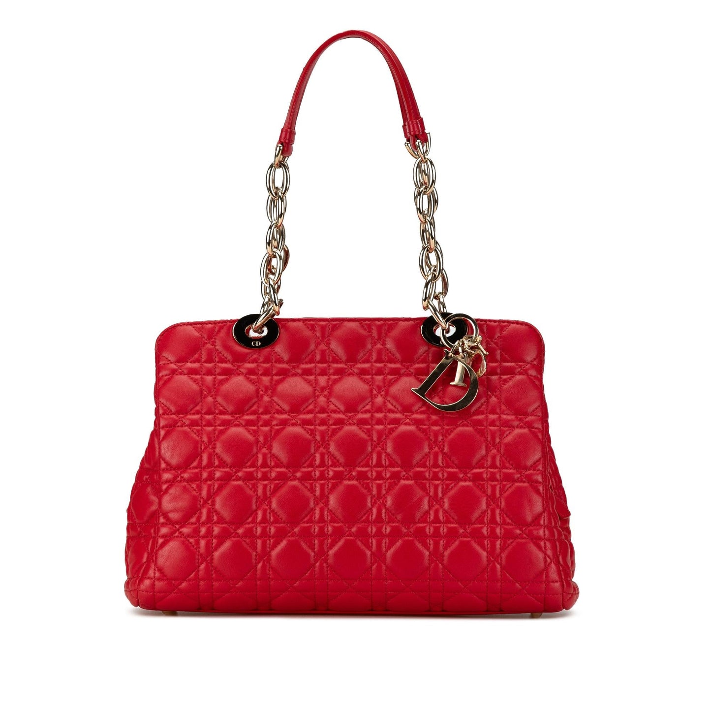 Dior Cannage Soft Zipped Shopping Tote Shg Ancejf Lambskin Small Tote Bag