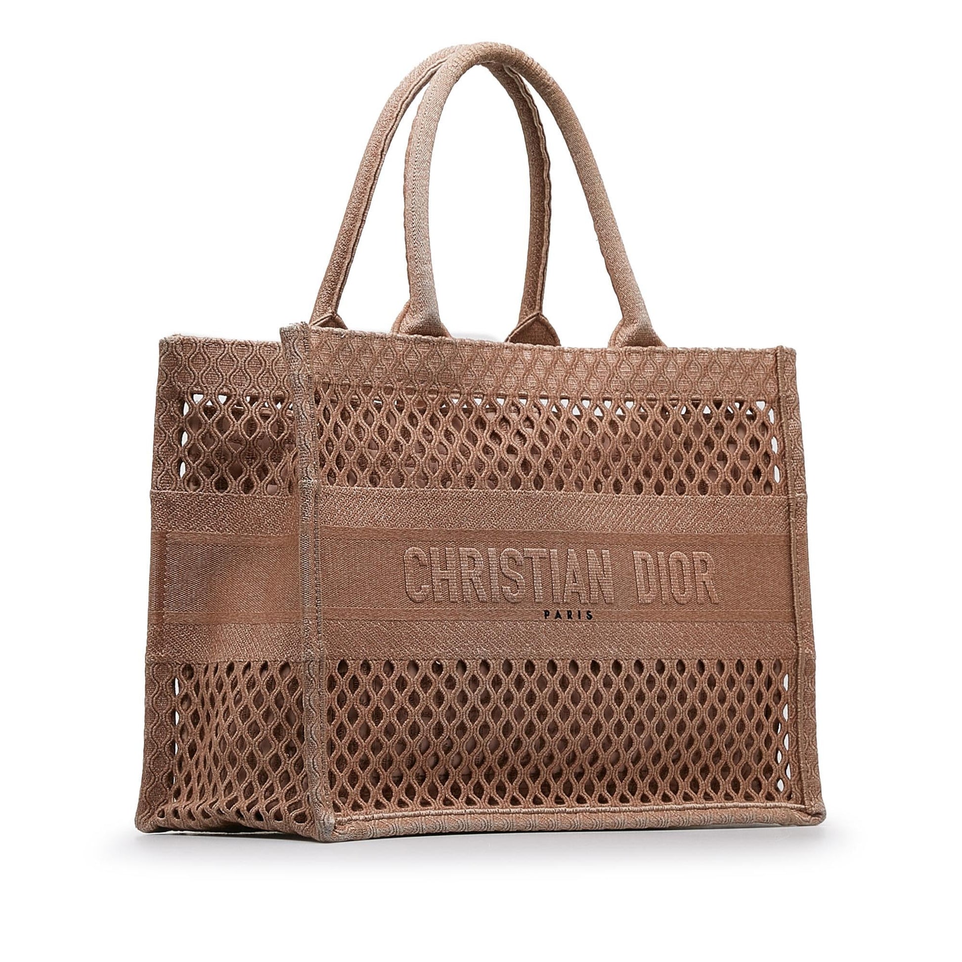 Dior Mesh Book Tote Small Tote Bag