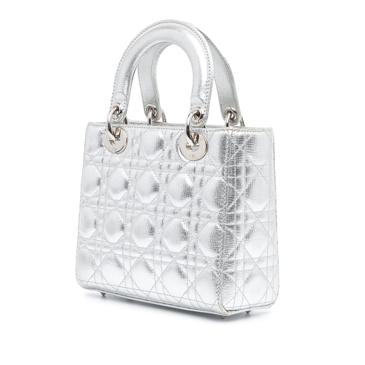 Dior Metallic Grained Calfskin Cannage My Abc Lady Satchel Small Satchel Bag Dior Shg Q7Lbcq