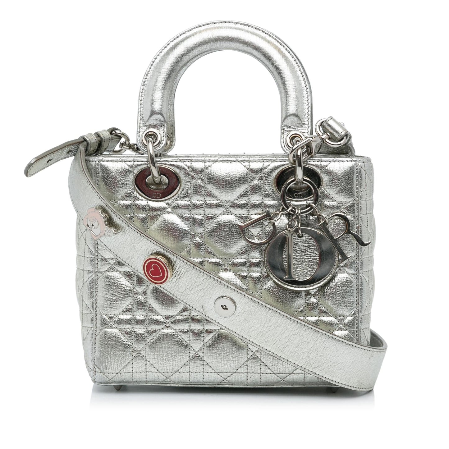 Dior Metallic Grained Calfskin Cannage My Abc Lady Satchel Small Satchel Bag Lady Dior 6