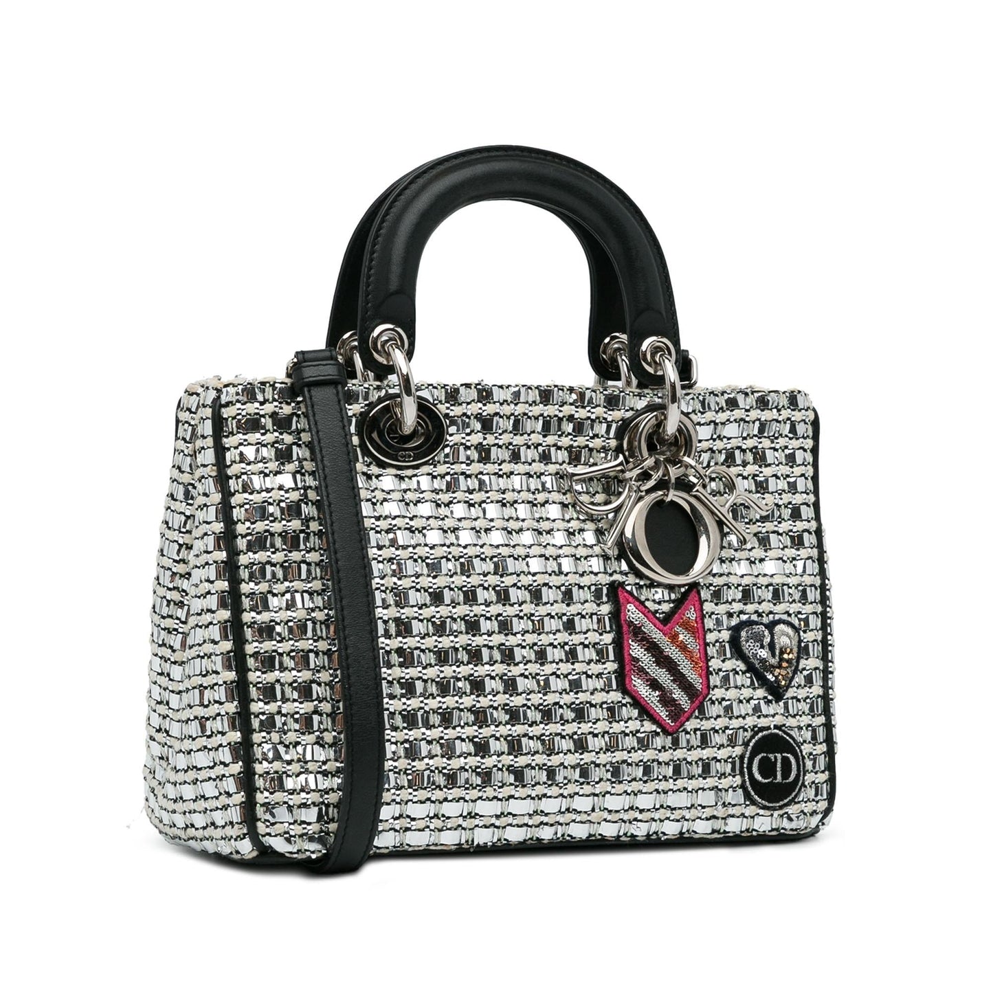 Dior Tweed Patch issimo Tote Small Tote Bag