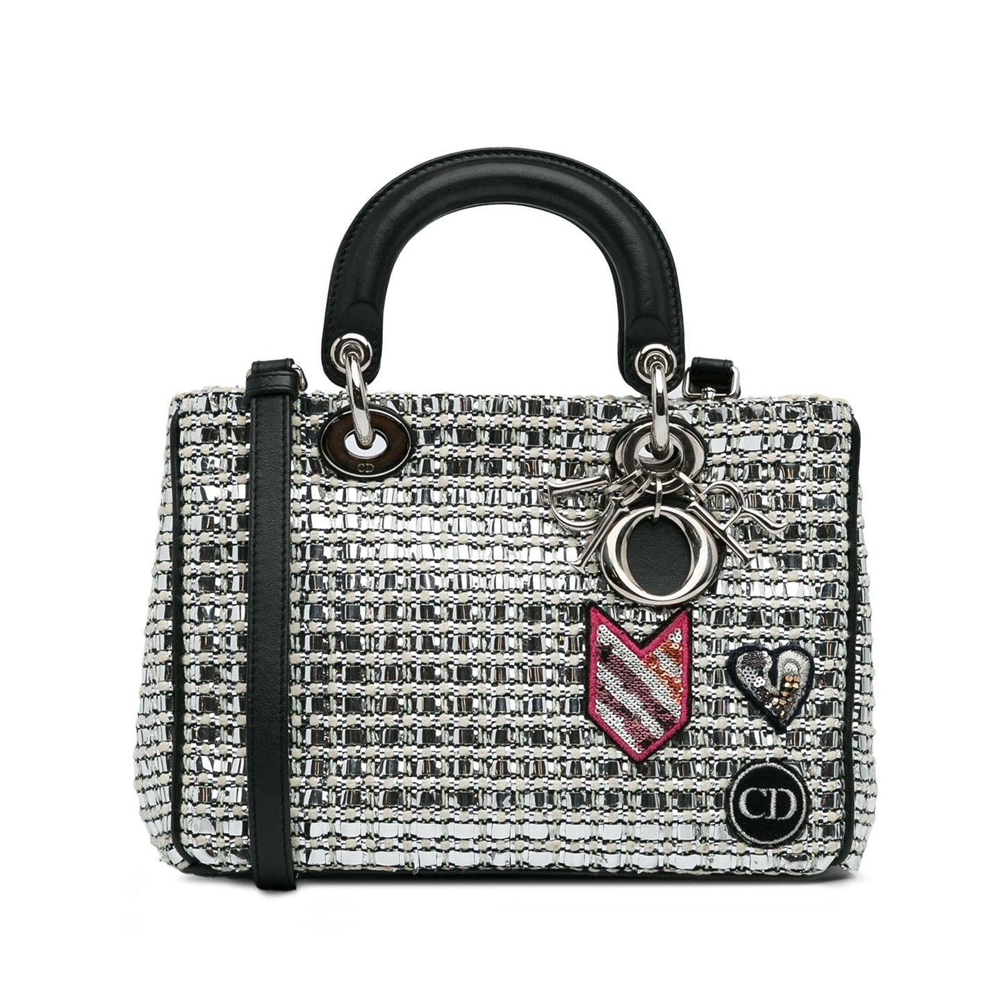 Dior Tweed Patch issimo Tote Small Tote Bag