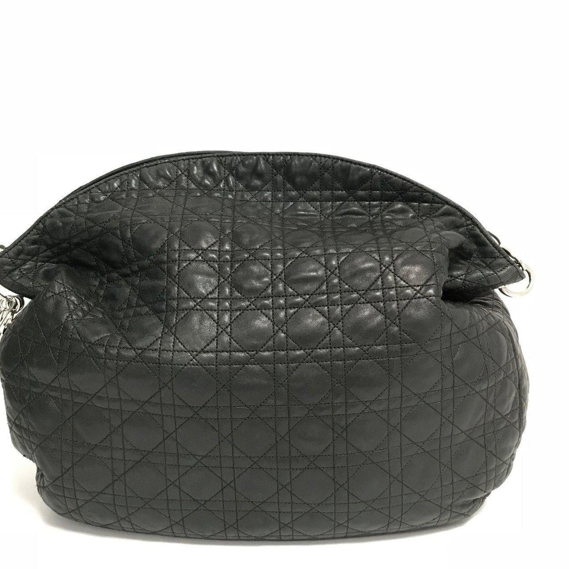 Dior Soft Tote Handbag Black Large Tote Bag
