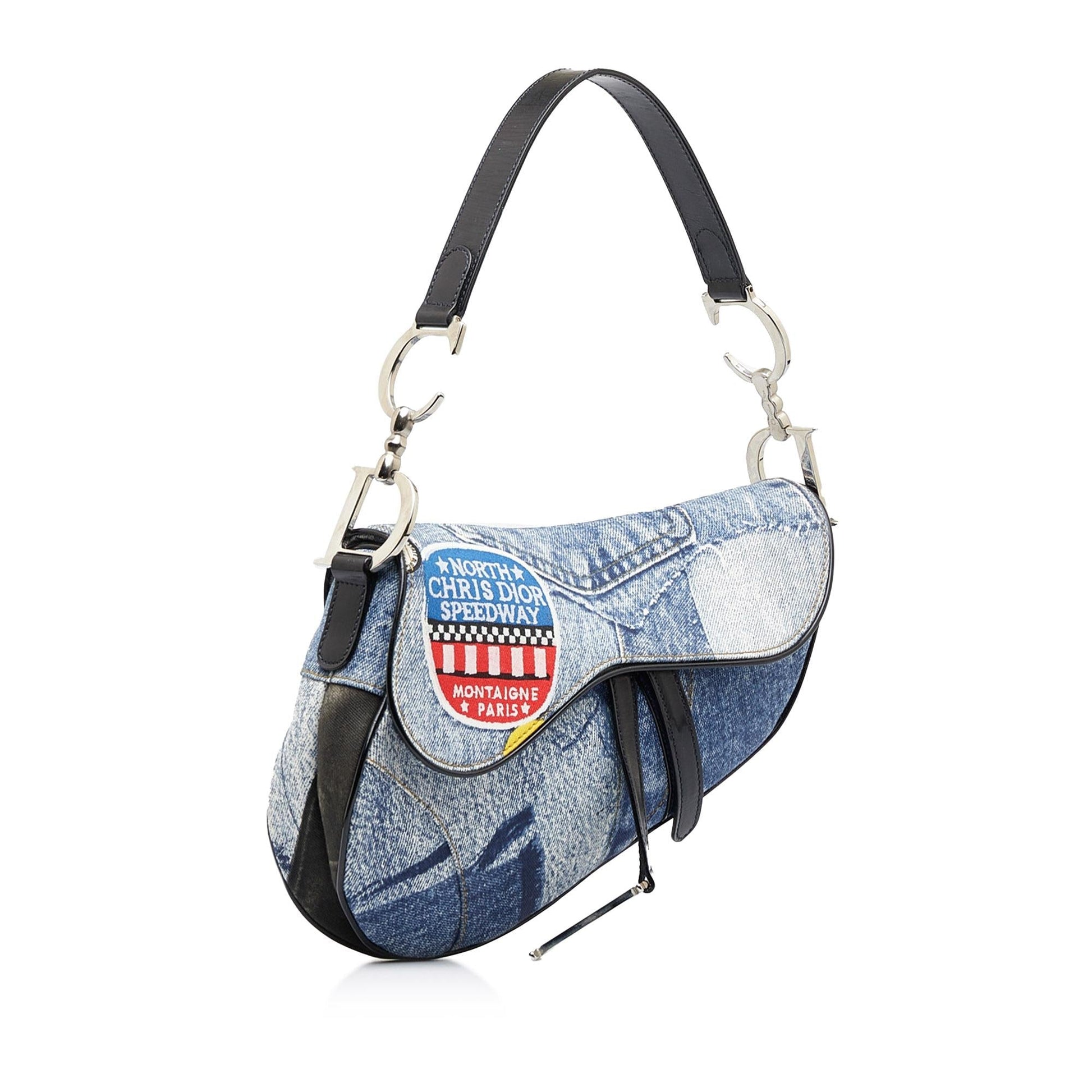 Dior Speedway Saddle Shg Zsrjl4 Handbag Denim Travel Bag