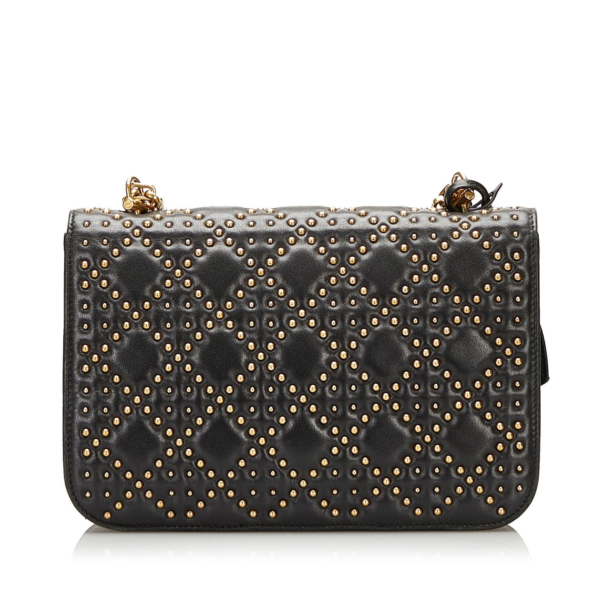 Dior Studded Cannage addict Shg Crossbody Bag Flap