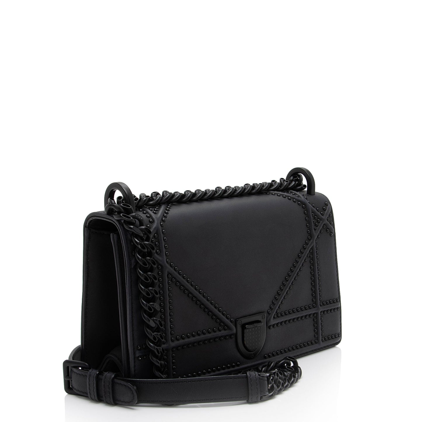 Dior Matte Calfskin Studded ama Shoulder Bag Shf Omrviq Small