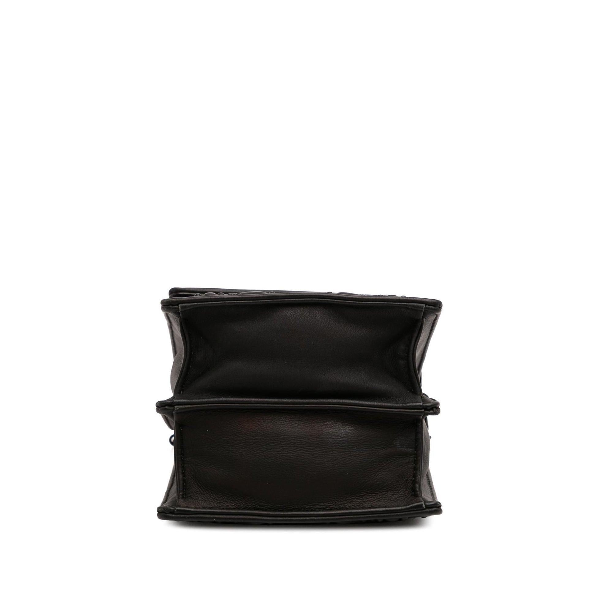 Dior Ultra Matte Calfskin Studded Vertical ama Crossbody Bag