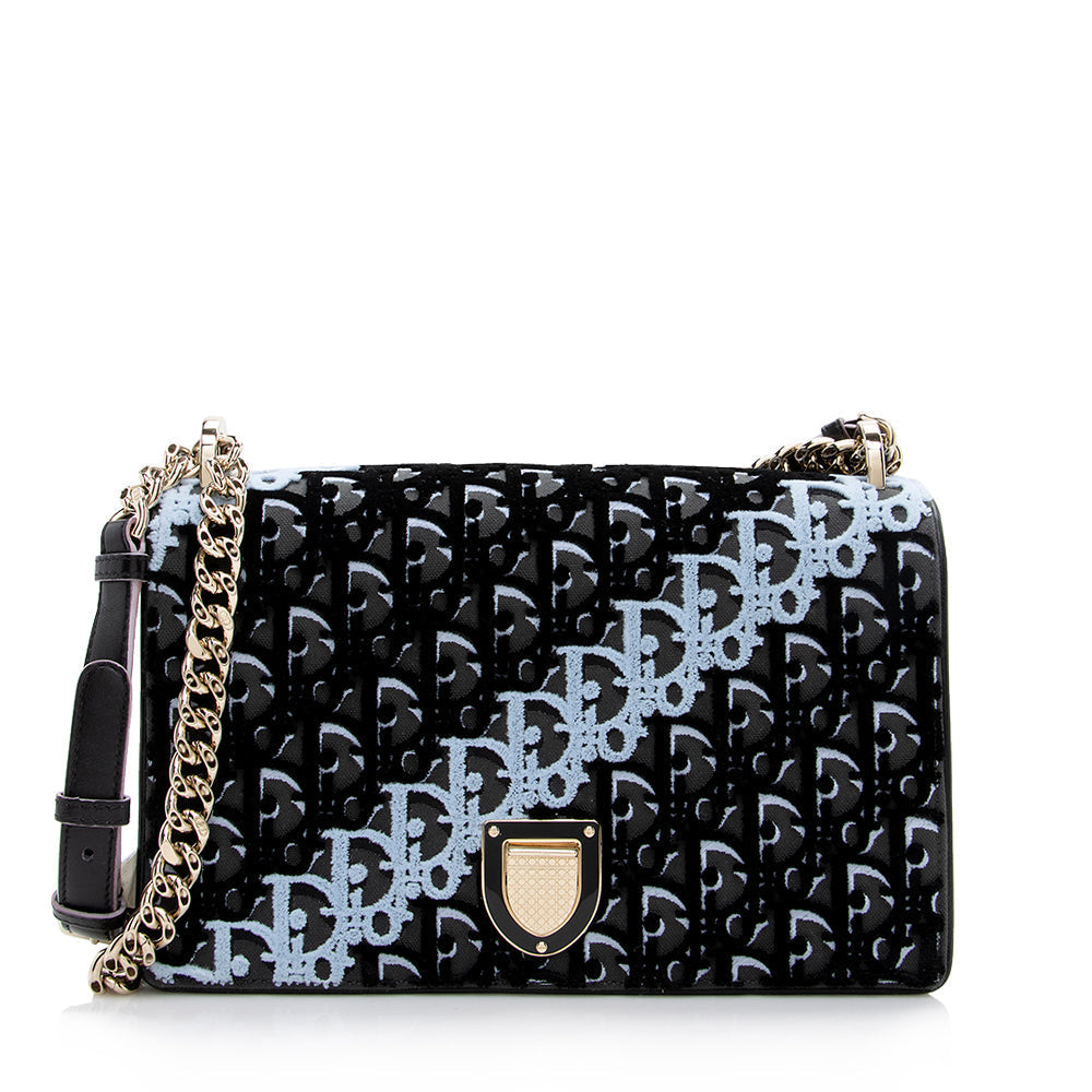 Dior Velvet ama Shoulder Bag Shf Medium