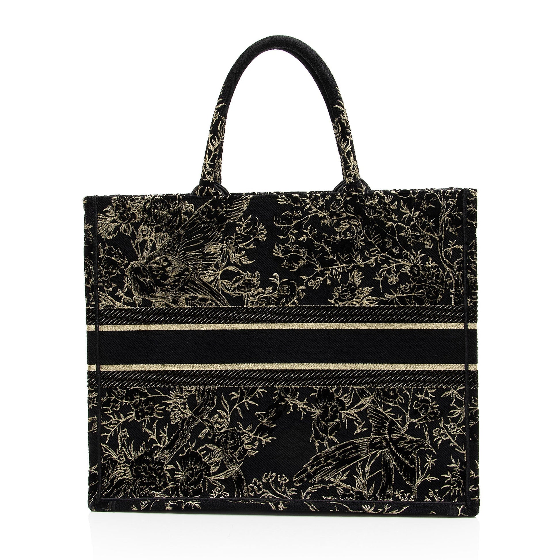 Dior Velvet Jardin Hiver Book Tote Shf 6Hqwxm Large Tote Bag